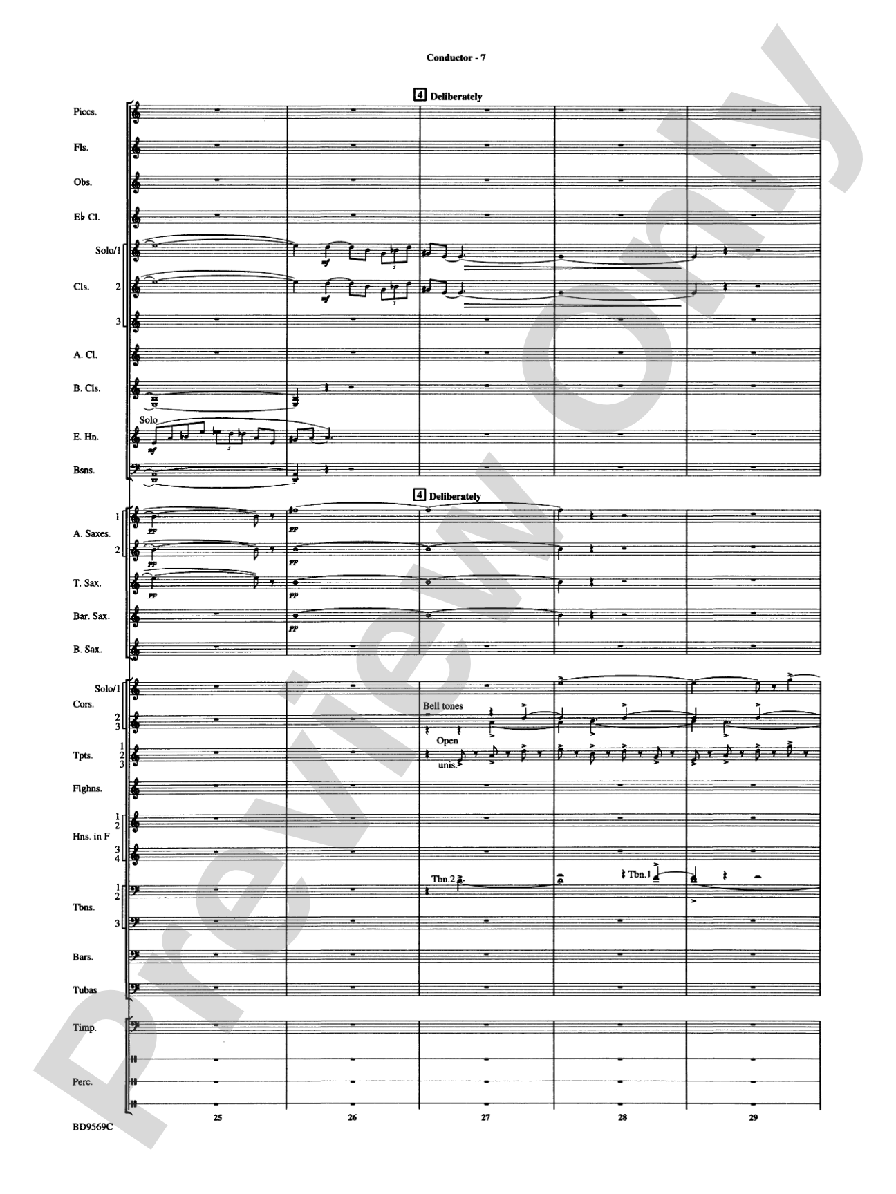 Jericho: Concert Band Conductor Score & Parts