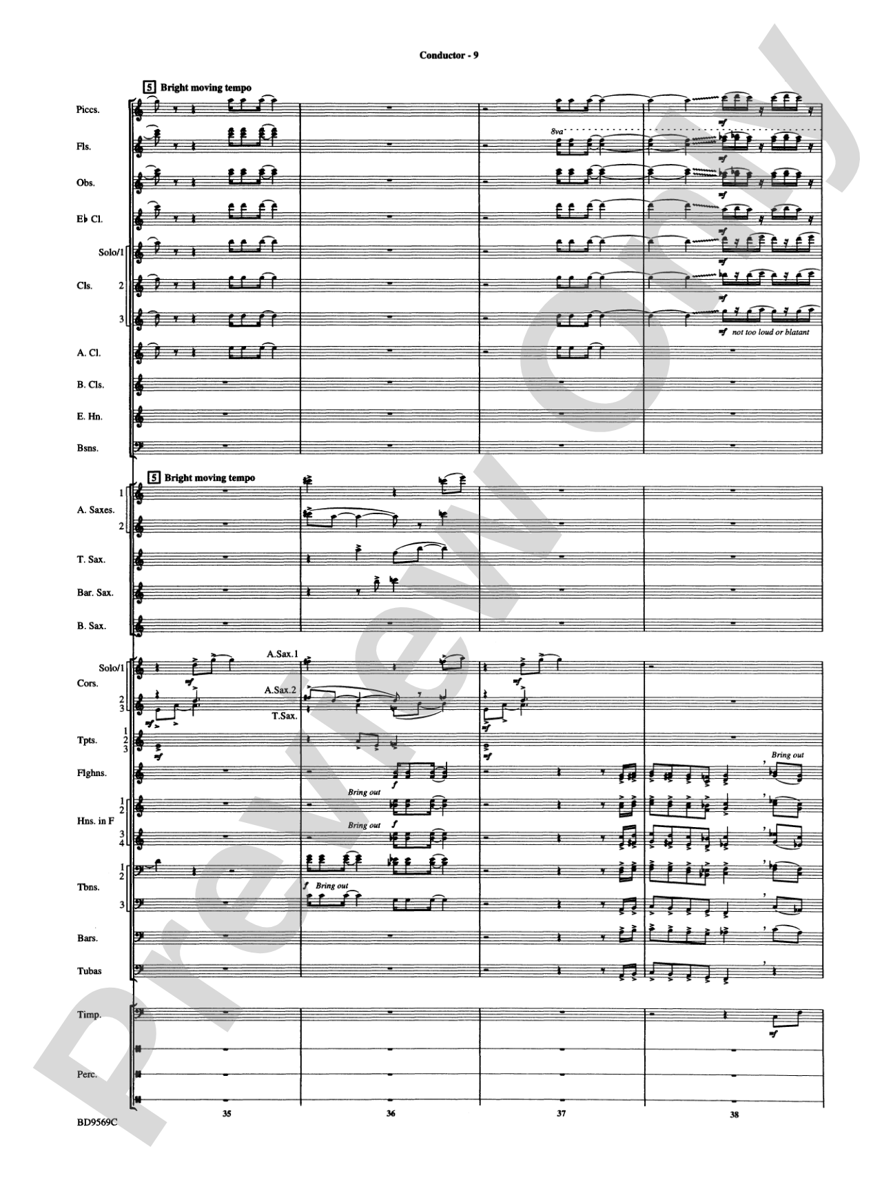 Jericho: Concert Band Conductor Score & Parts
