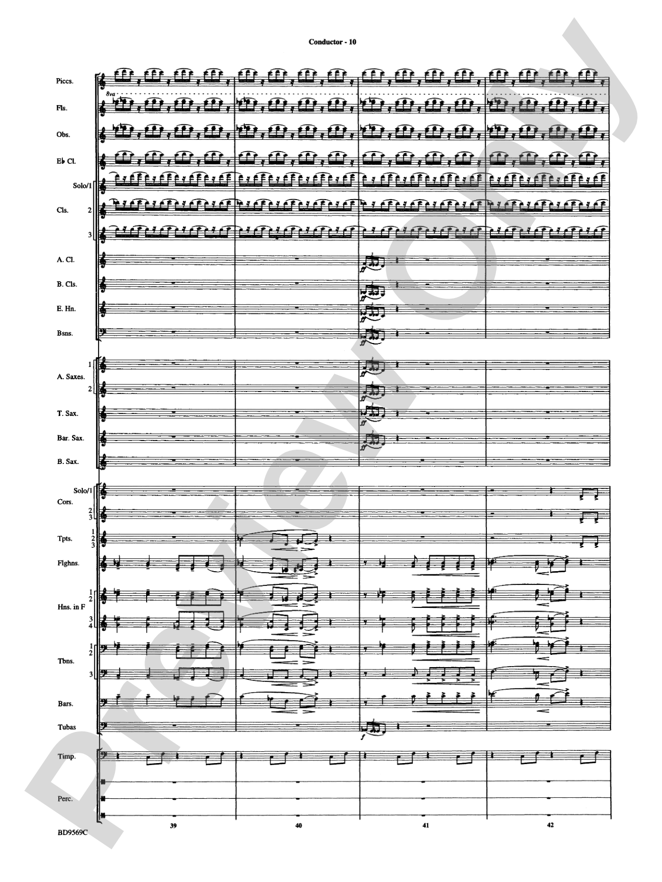 Jericho: Concert Band Conductor Score & Parts