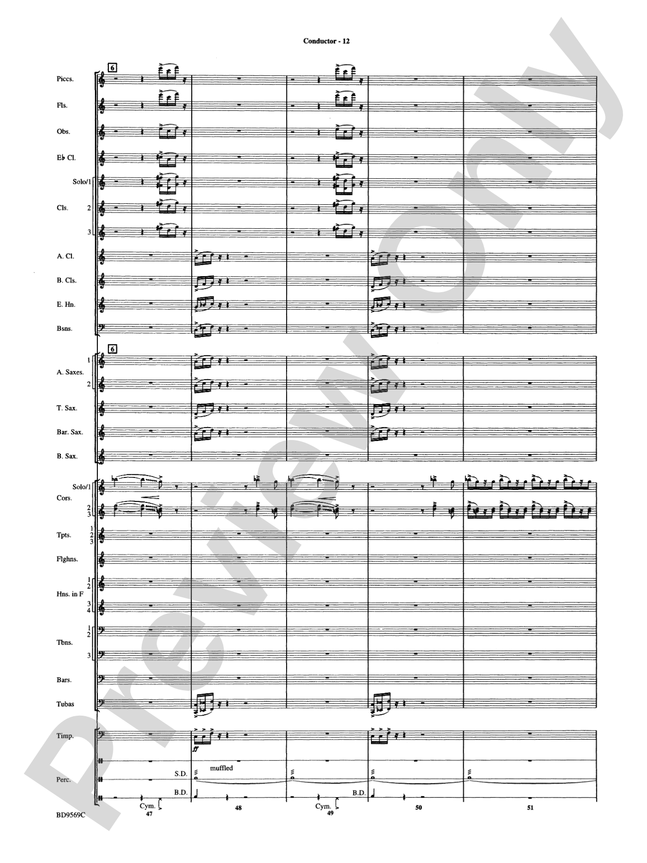 Jericho: Concert Band Conductor Score & Parts