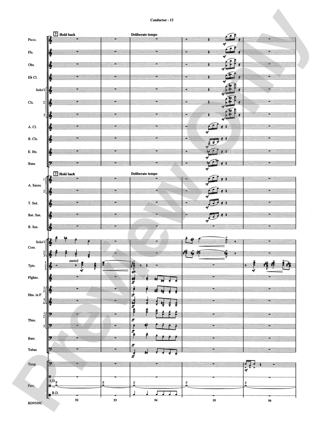 Jericho: Concert Band Conductor Score & Parts