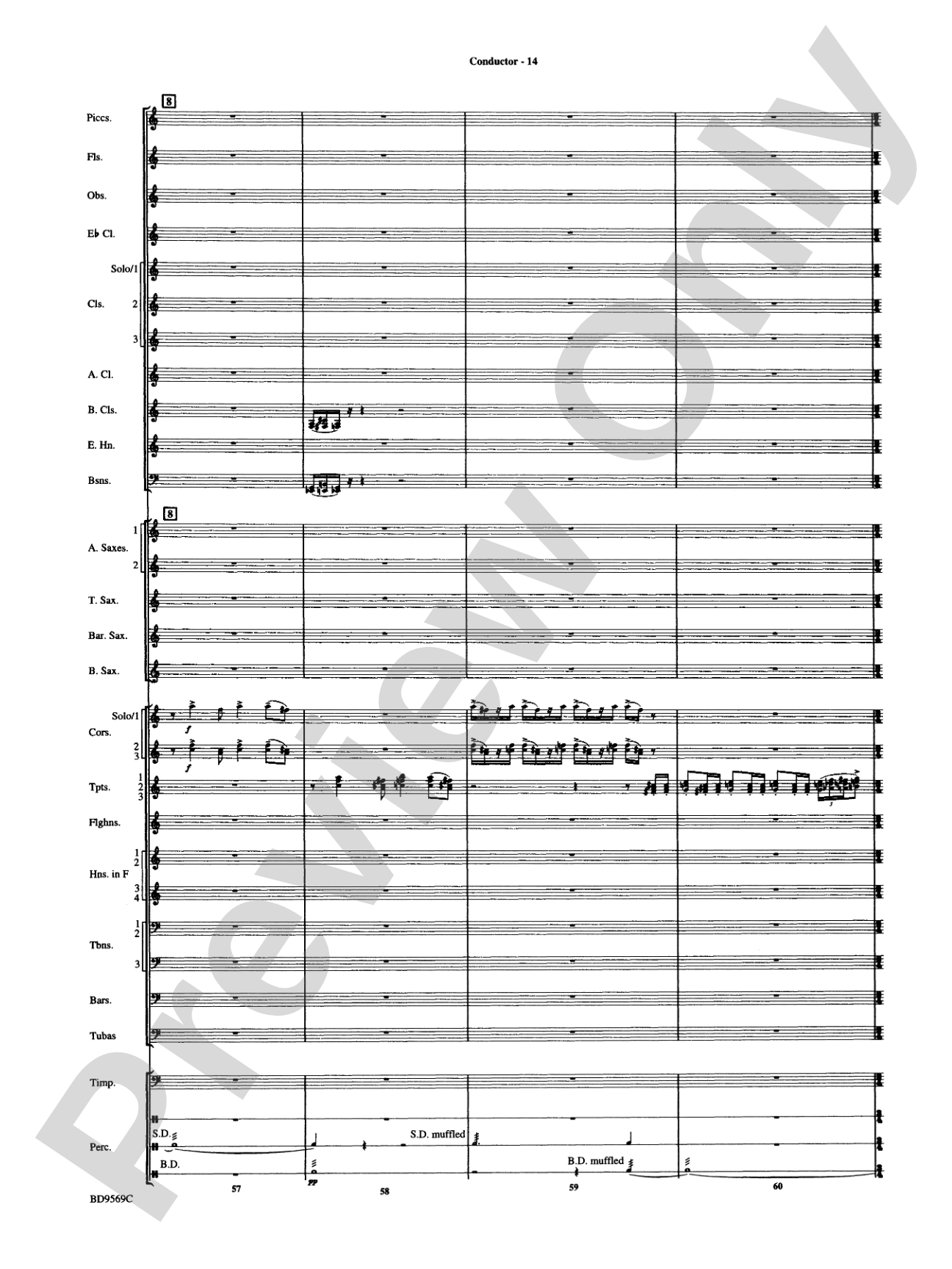 Jericho: Concert Band Conductor Score & Parts