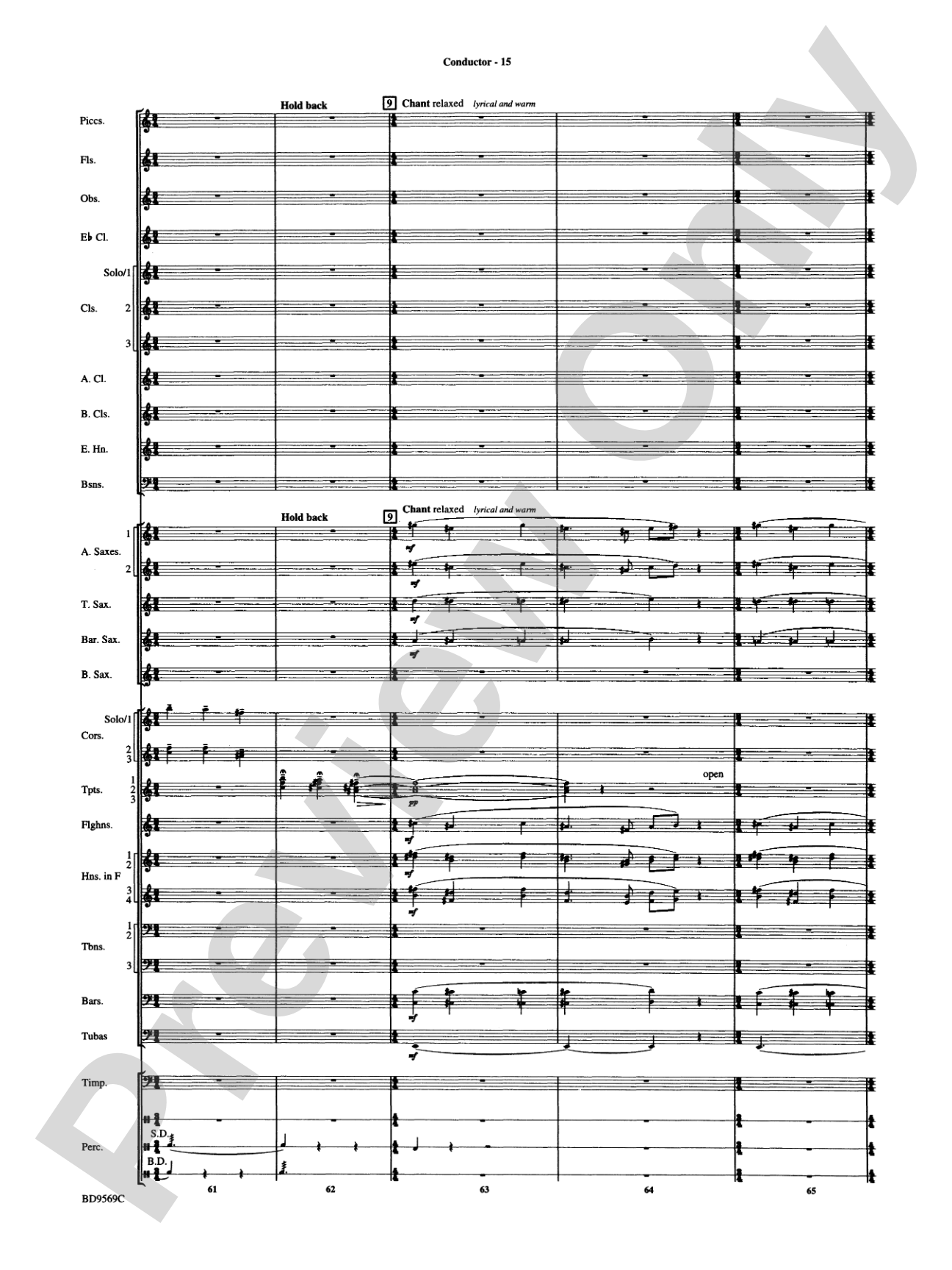Jericho: Concert Band Conductor Score & Parts
