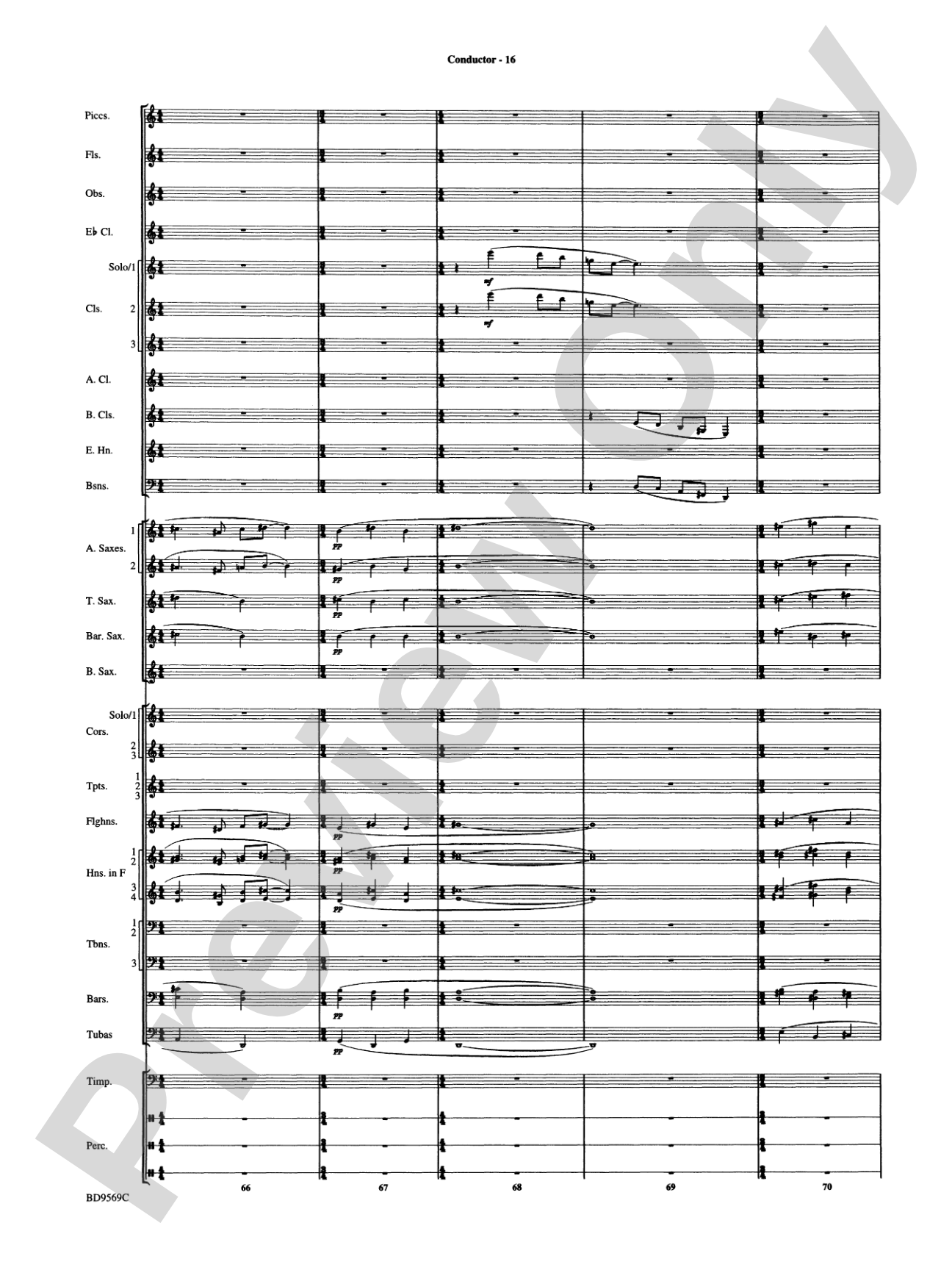 Jericho: Concert Band Conductor Score & Parts