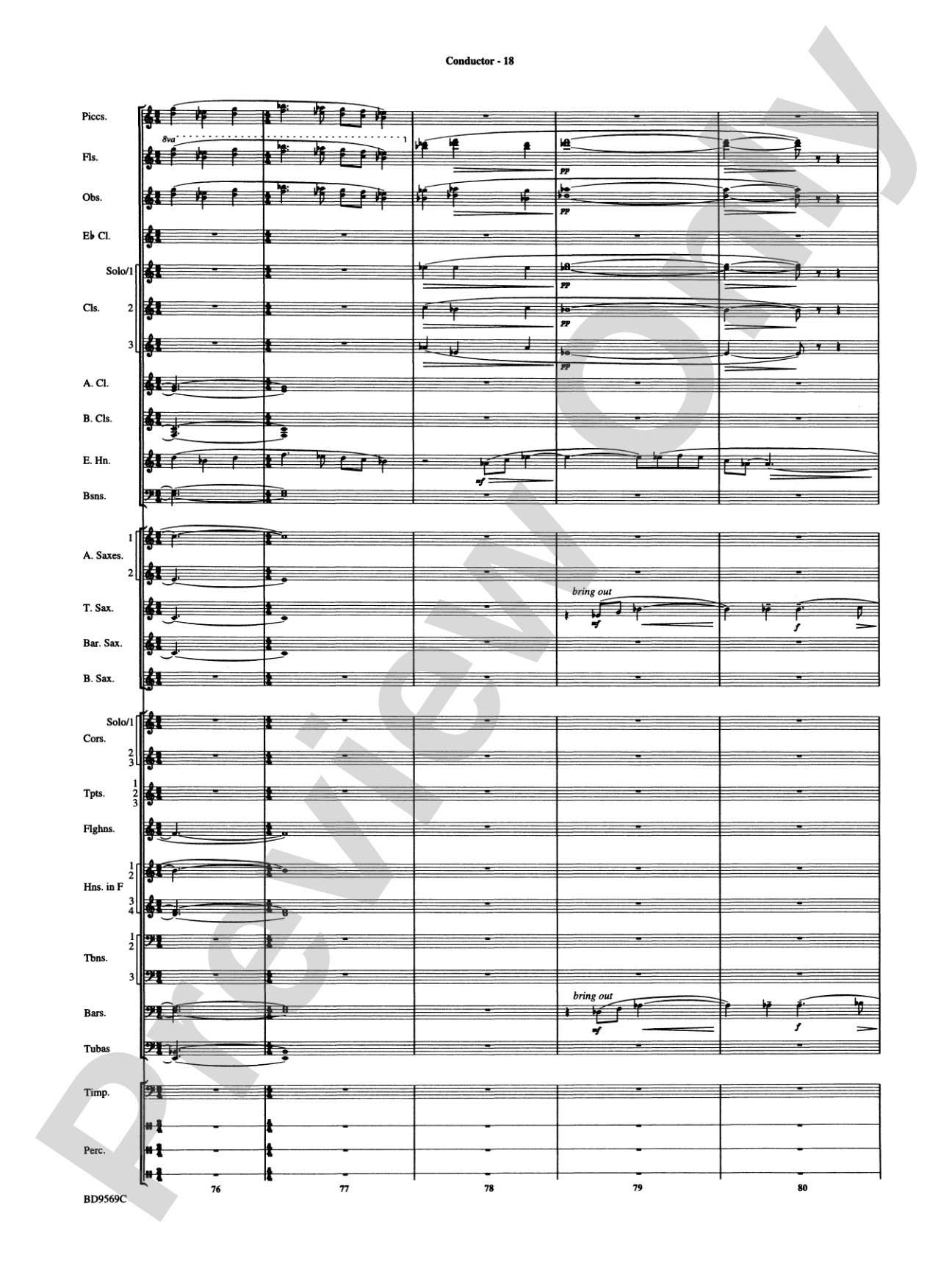 Jericho: Concert Band Conductor Score & Parts