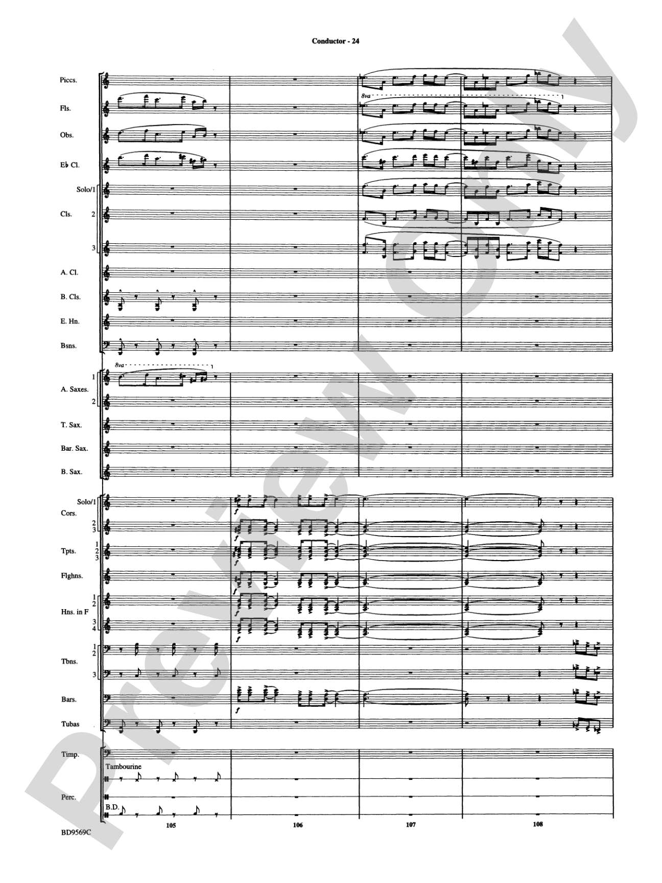 Jericho: Concert Band Conductor Score & Parts