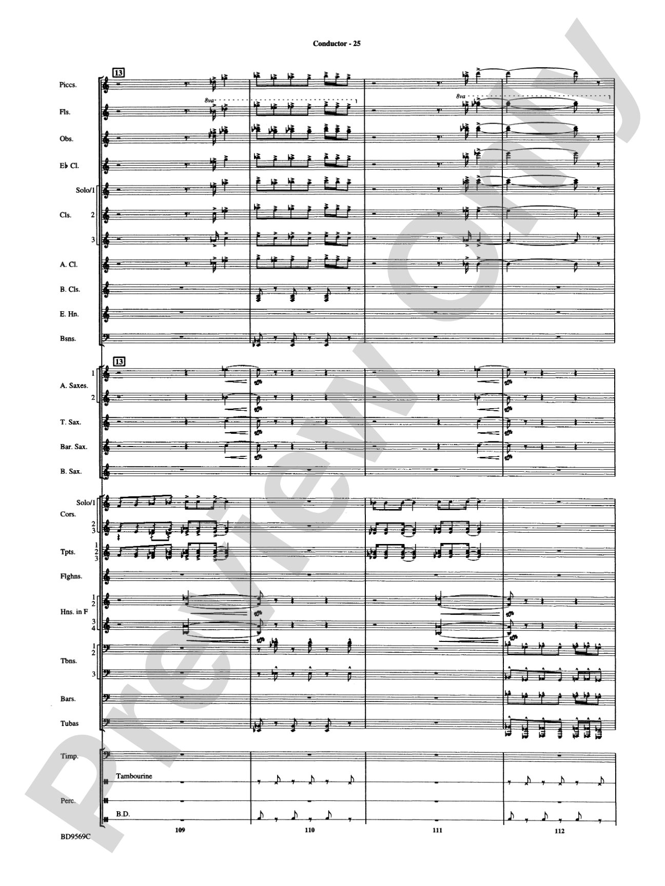 Jericho: Concert Band Conductor Score & Parts