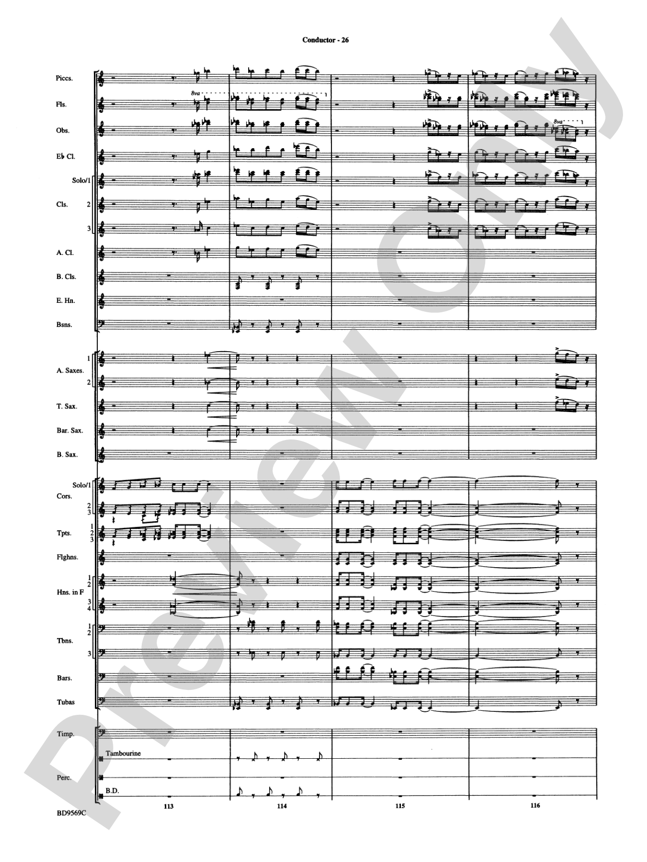 Jericho: Concert Band Conductor Score & Parts