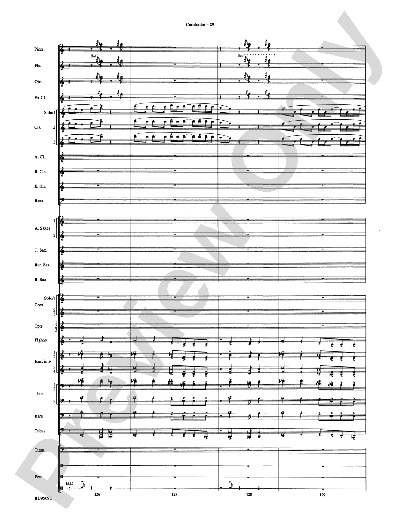 Jericho: Concert Band Conductor Score & Parts