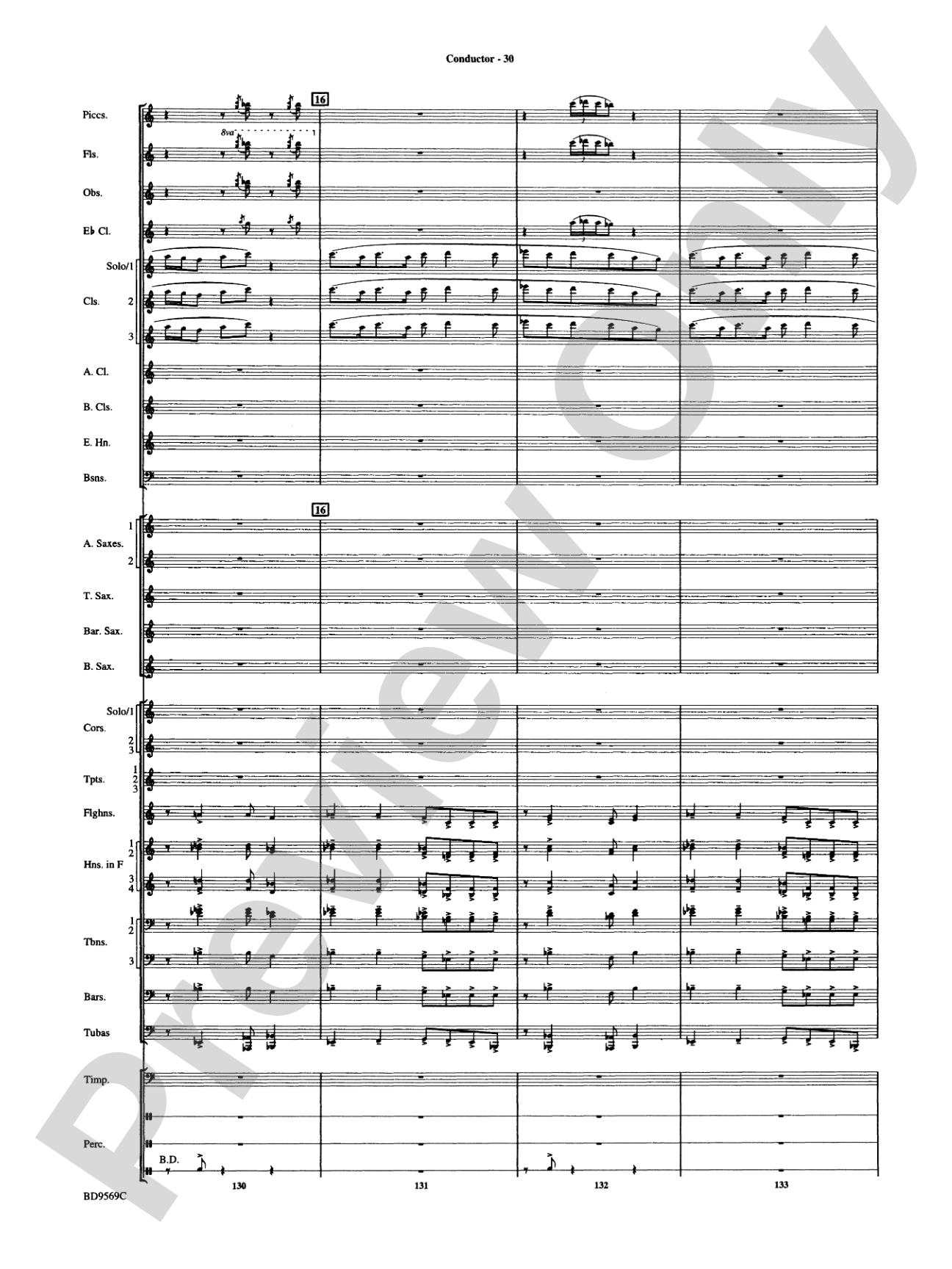 Jericho: Concert Band Conductor Score & Parts