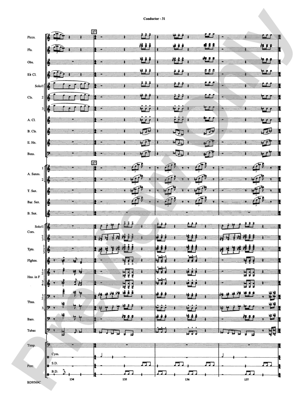 Jericho: Concert Band Conductor Score & Parts