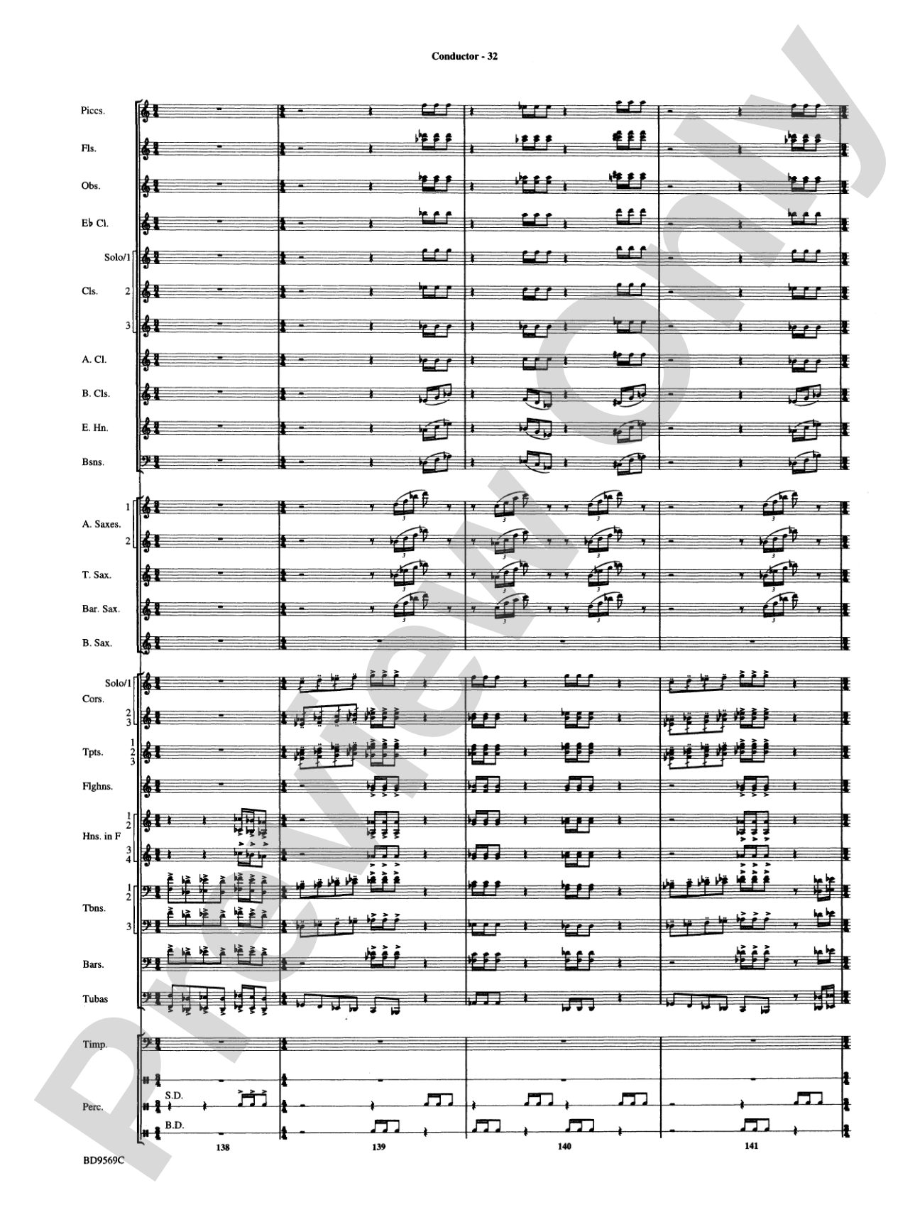 Jericho: Concert Band Conductor Score & Parts