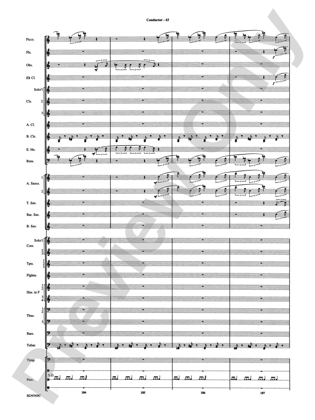 Jericho: Concert Band Conductor Score & Parts