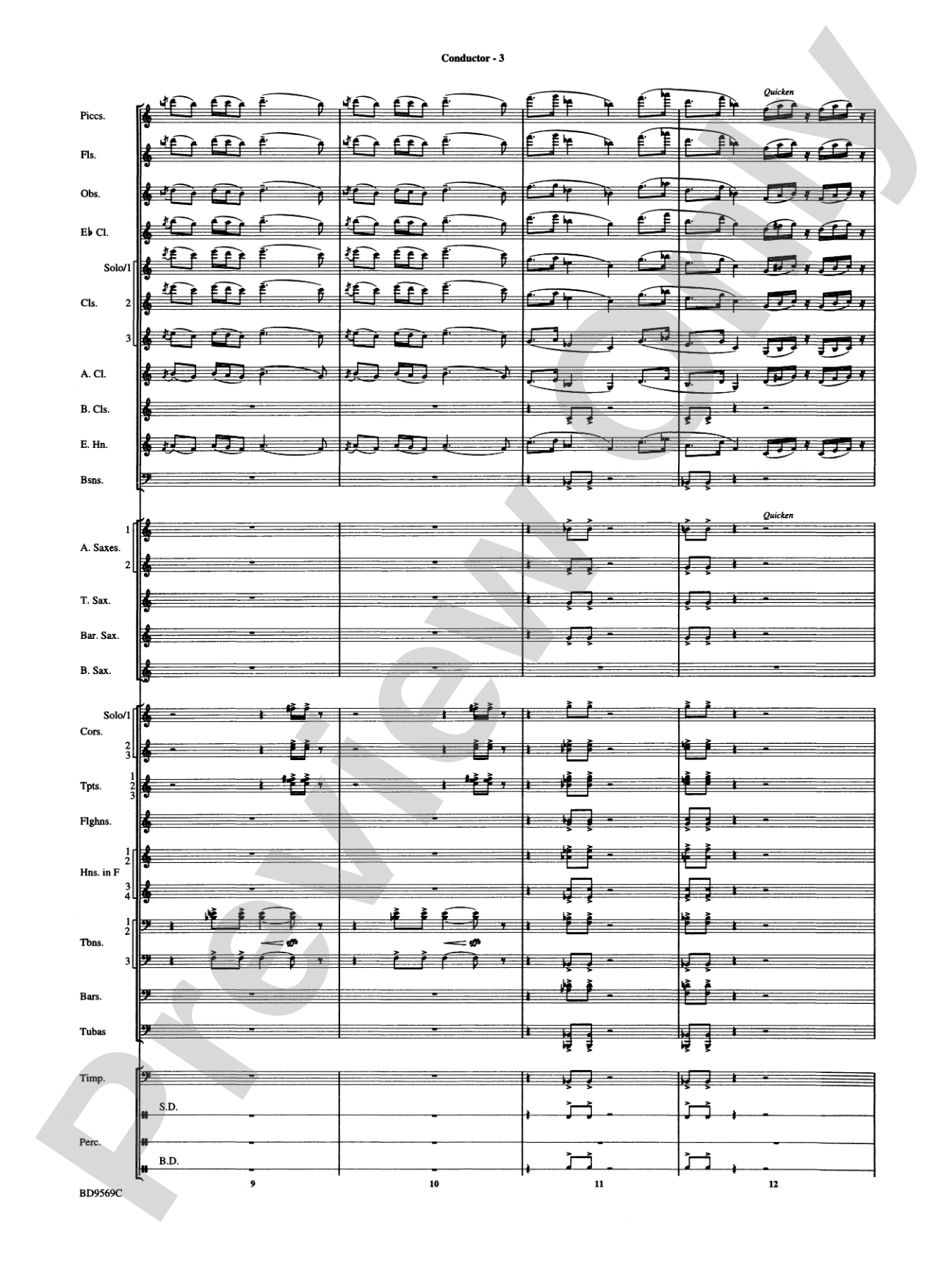 Jericho: Concert Band Conductor Score & Parts