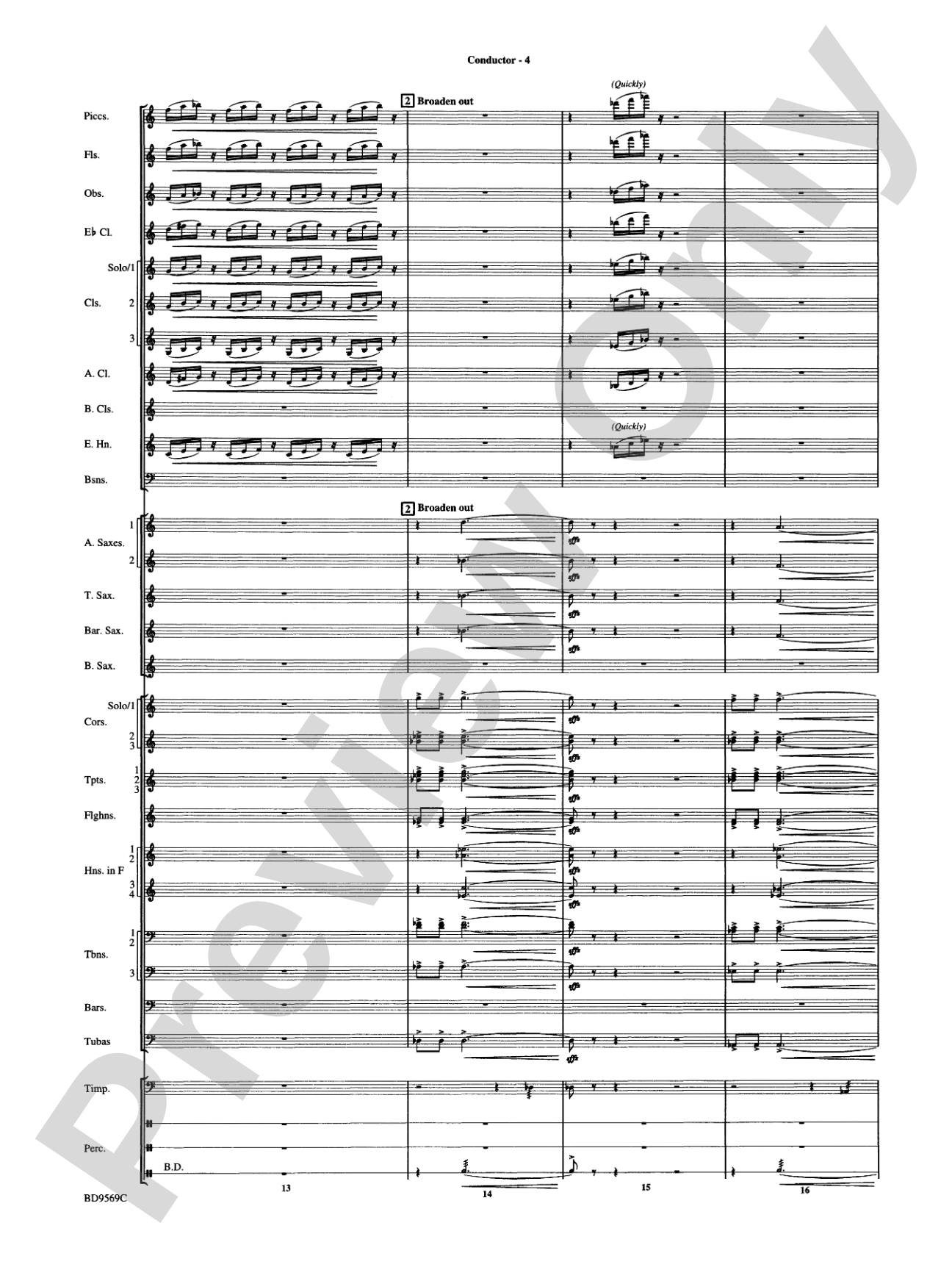 Jericho: Concert Band Conductor Score & Parts