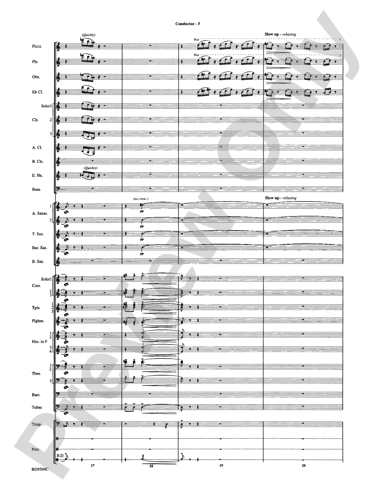 Jericho: Concert Band Conductor Score & Parts