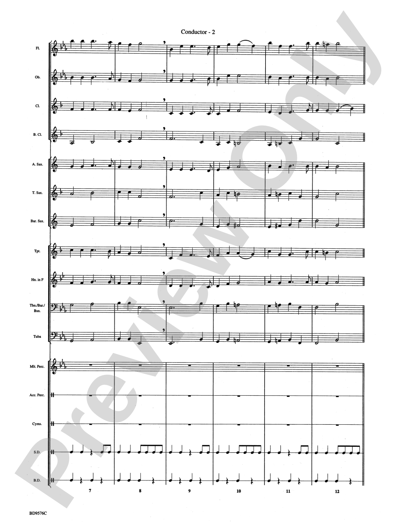 Christmas Bits & Pieces (based on Favorite Traditional Carols): Concert Band Conductor Score & Parts