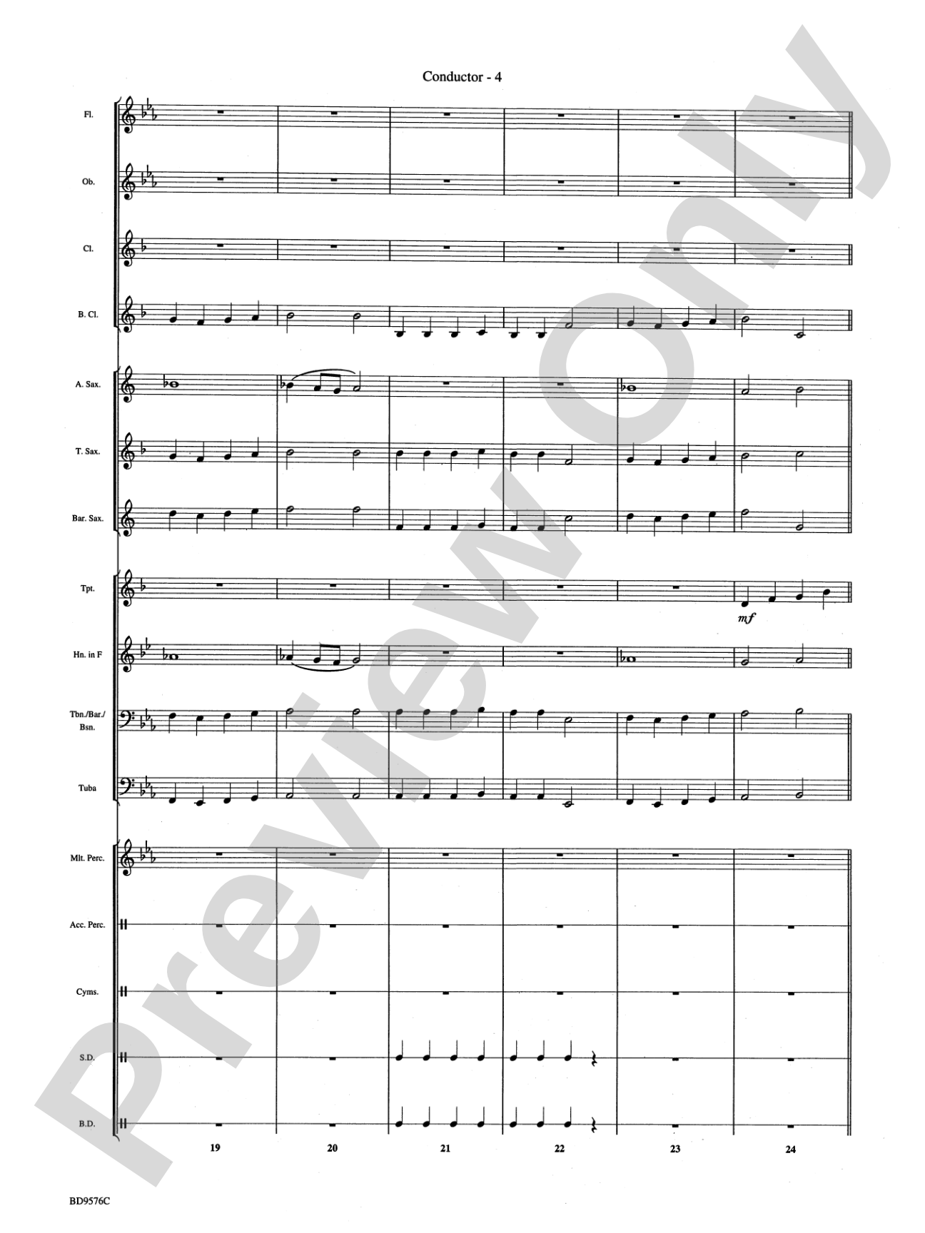 Christmas Bits & Pieces (based on Favorite Traditional Carols): Concert Band Conductor Score & Parts