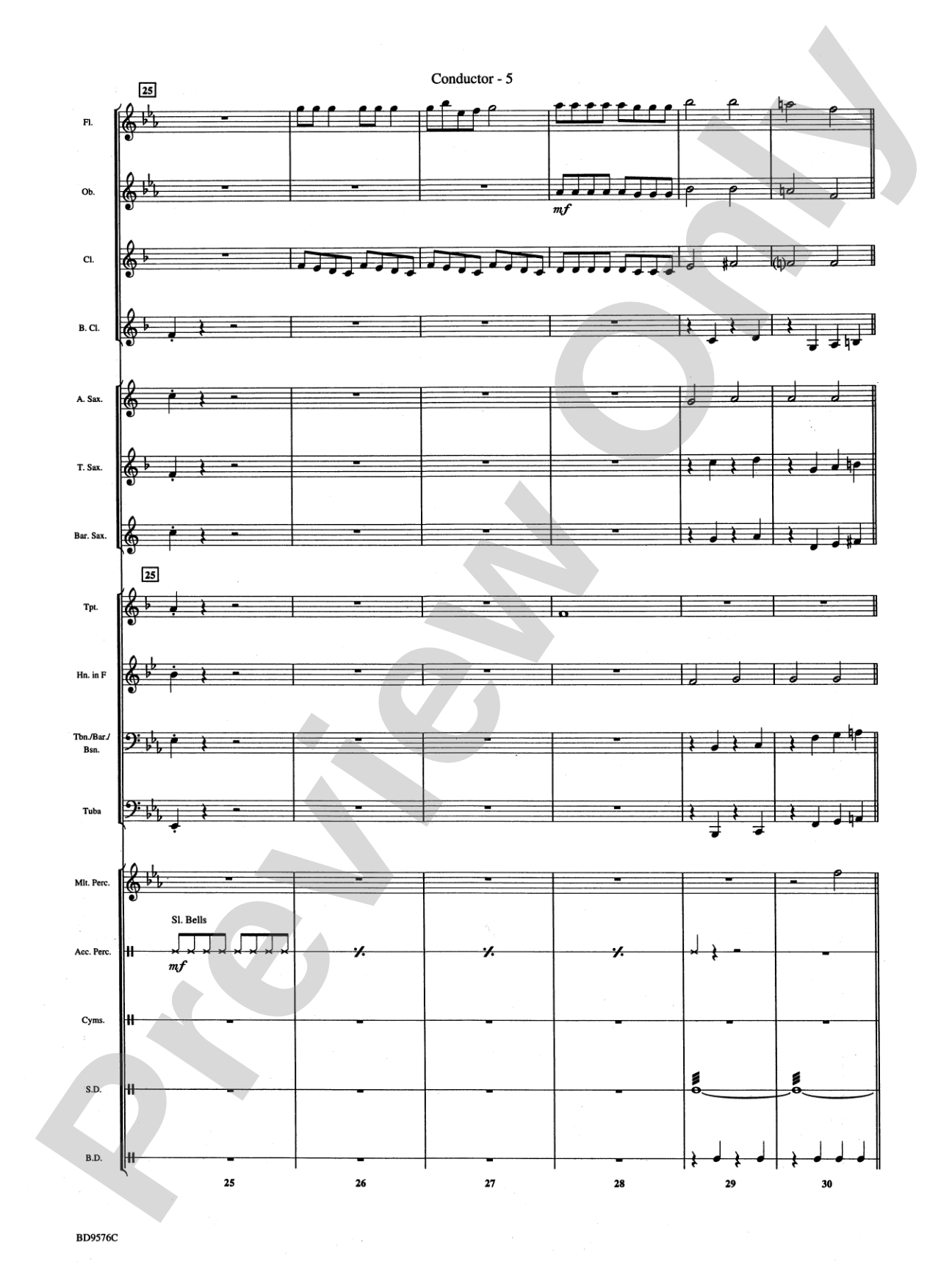 Christmas Bits & Pieces (based on Favorite Traditional Carols): Concert Band Conductor Score & Parts