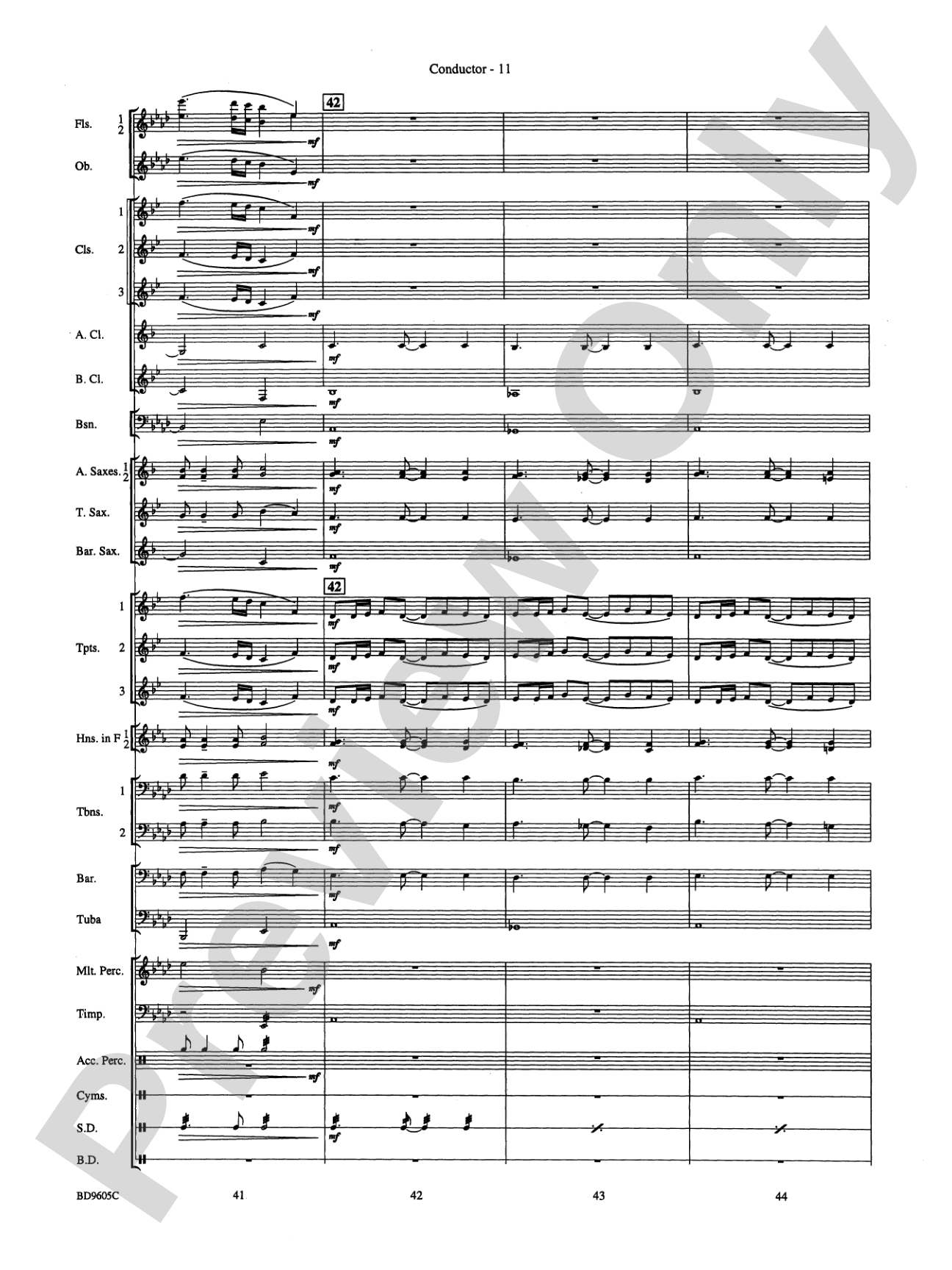 Tower Hill Overture: Concert Band Conductor Score & Parts