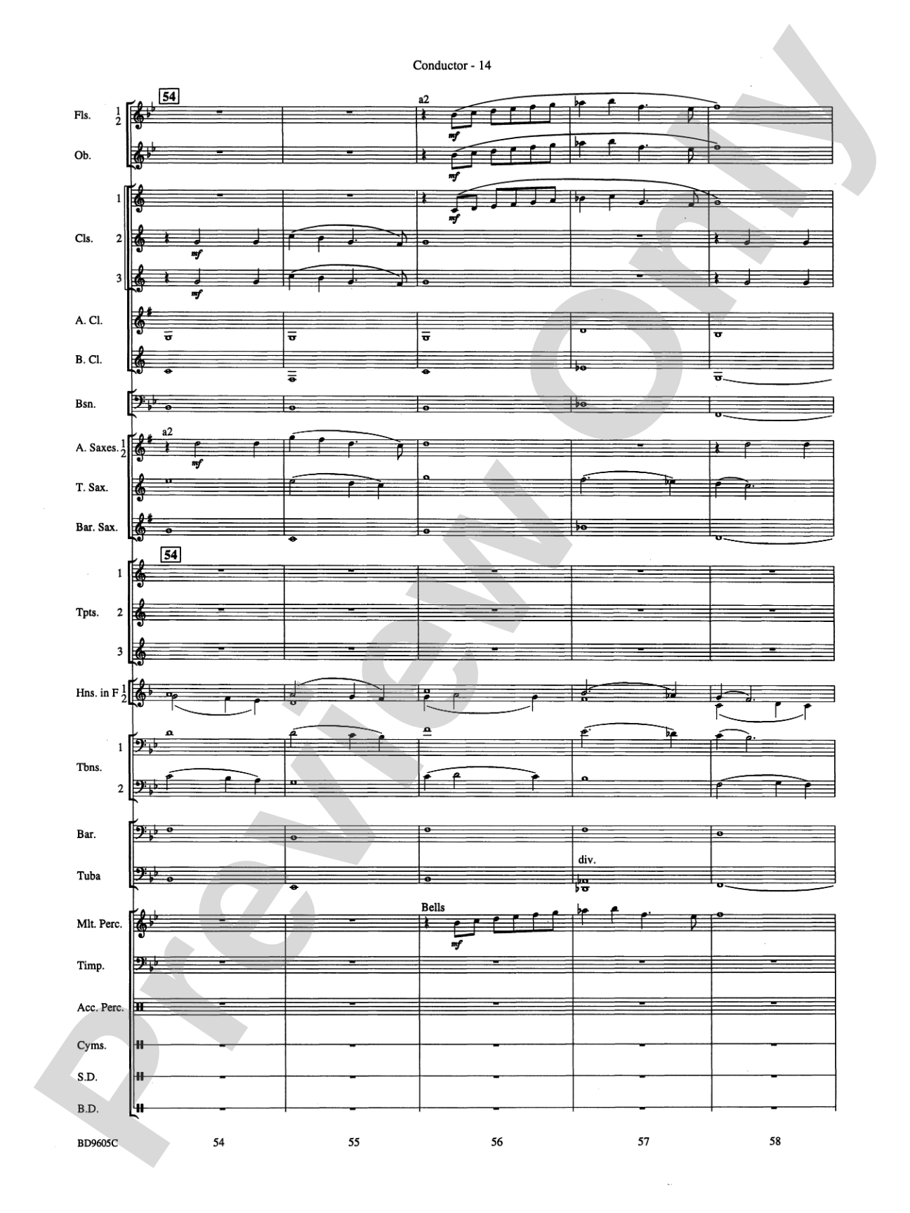 Tower Hill Overture: Concert Band Conductor Score & Parts