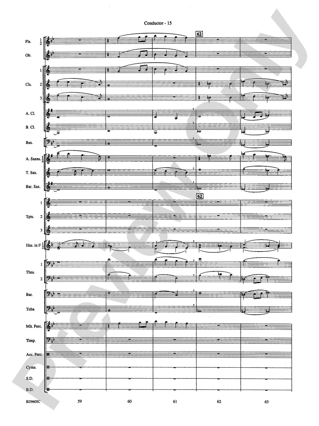 Tower Hill Overture: Concert Band Conductor Score & Parts