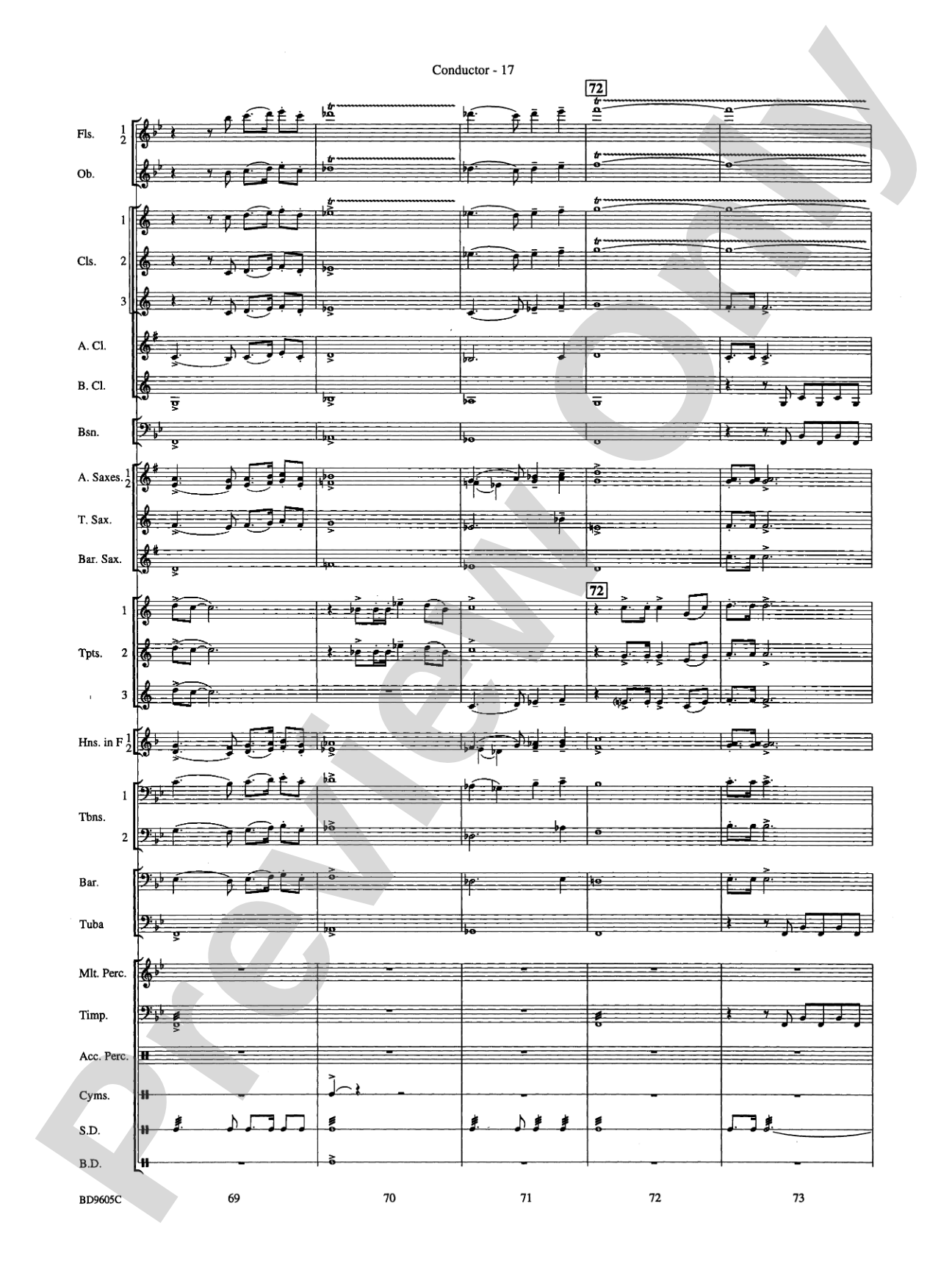 Tower Hill Overture: Concert Band Conductor Score & Parts