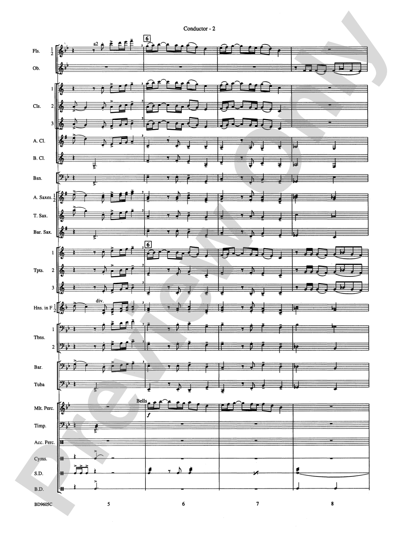 Tower Hill Overture: Concert Band Conductor Score & Parts
