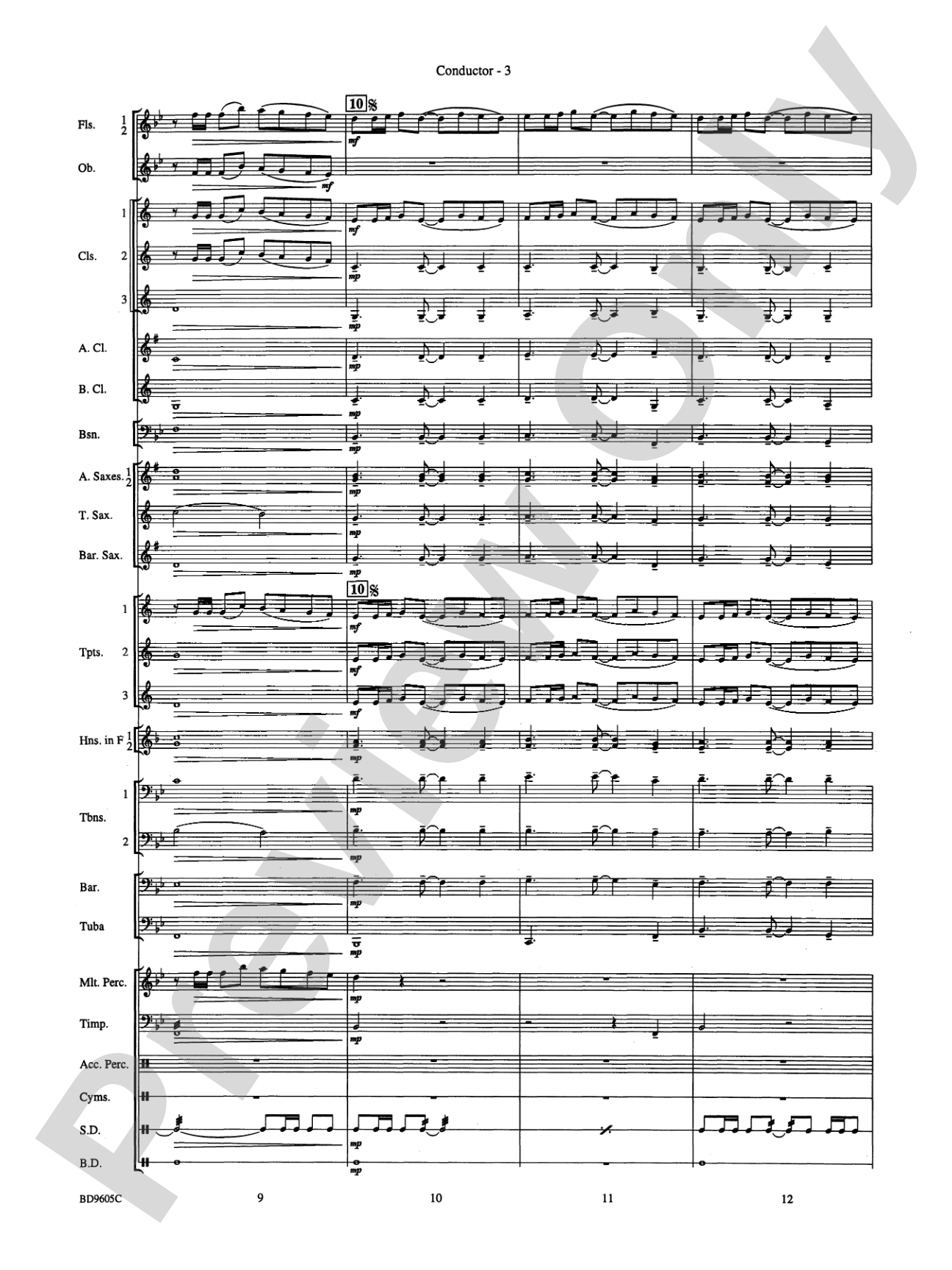 Tower Hill Overture: Concert Band Conductor Score & Parts