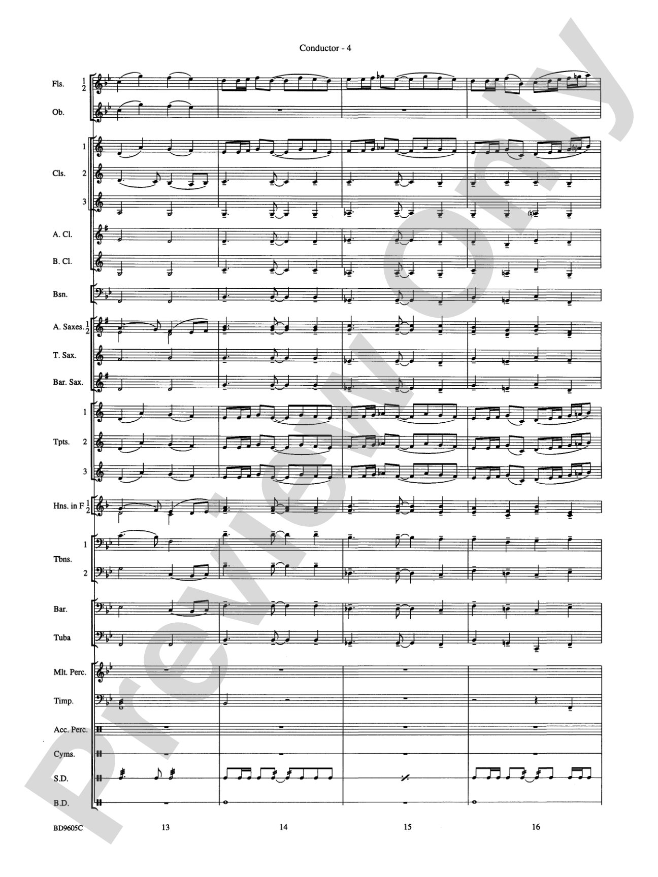 Tower Hill Overture: Concert Band Conductor Score & Parts