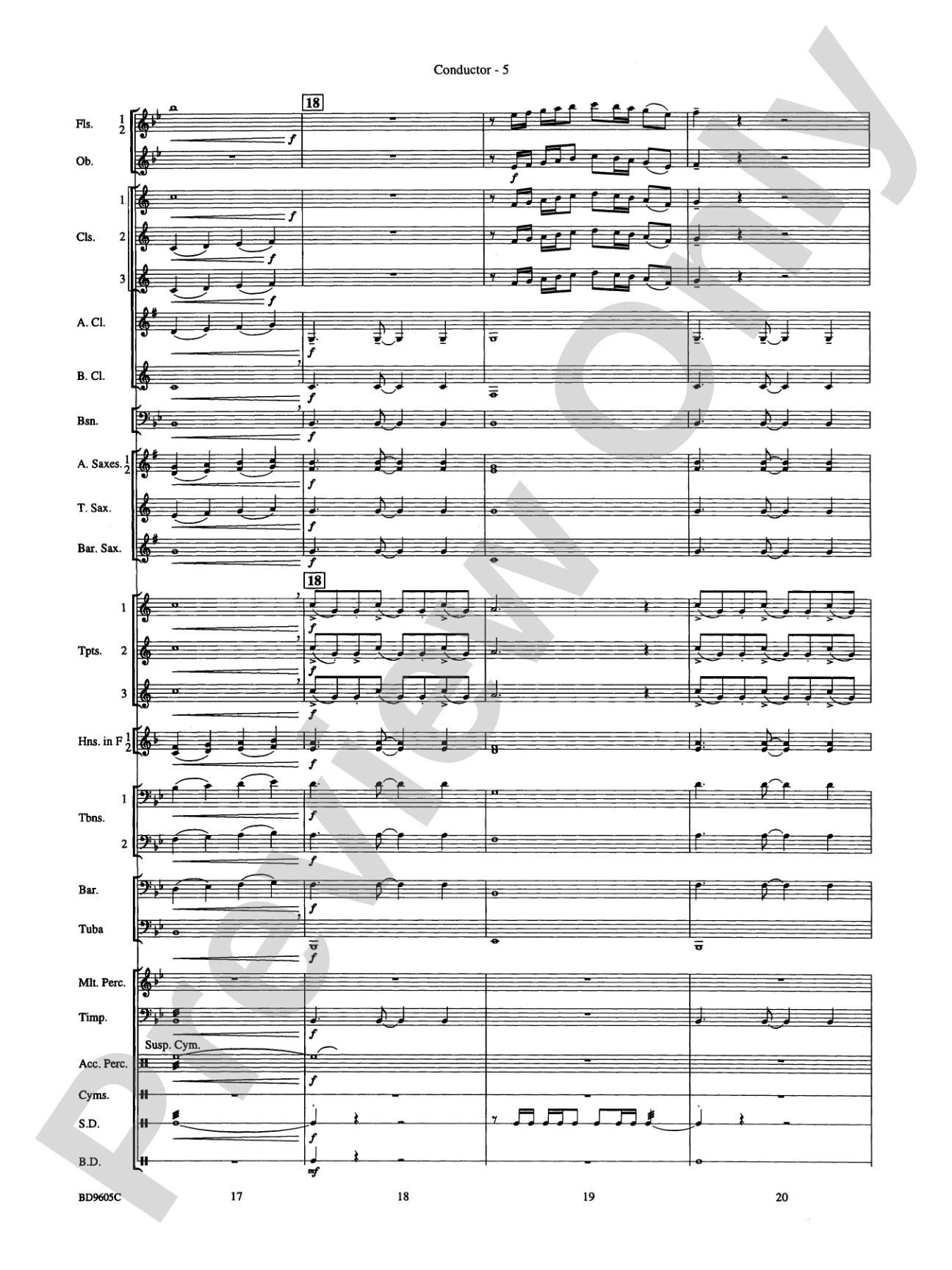 Tower Hill Overture: Concert Band Conductor Score & Parts