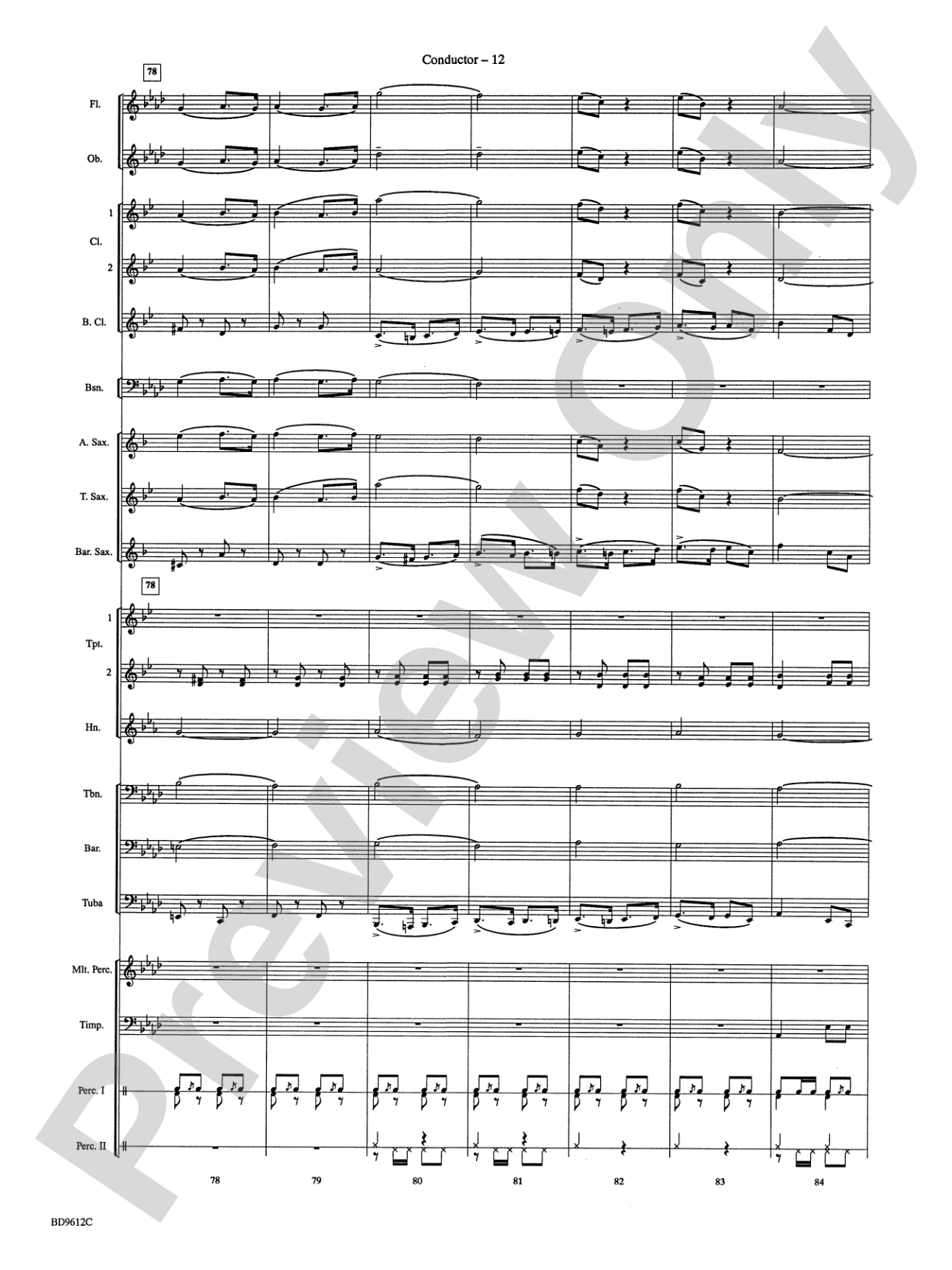 The Fairest of the Fair: Concert Band Conductor Score & Parts