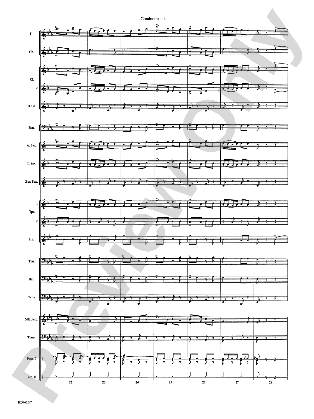 The Fairest of the Fair: Concert Band Conductor Score & Parts