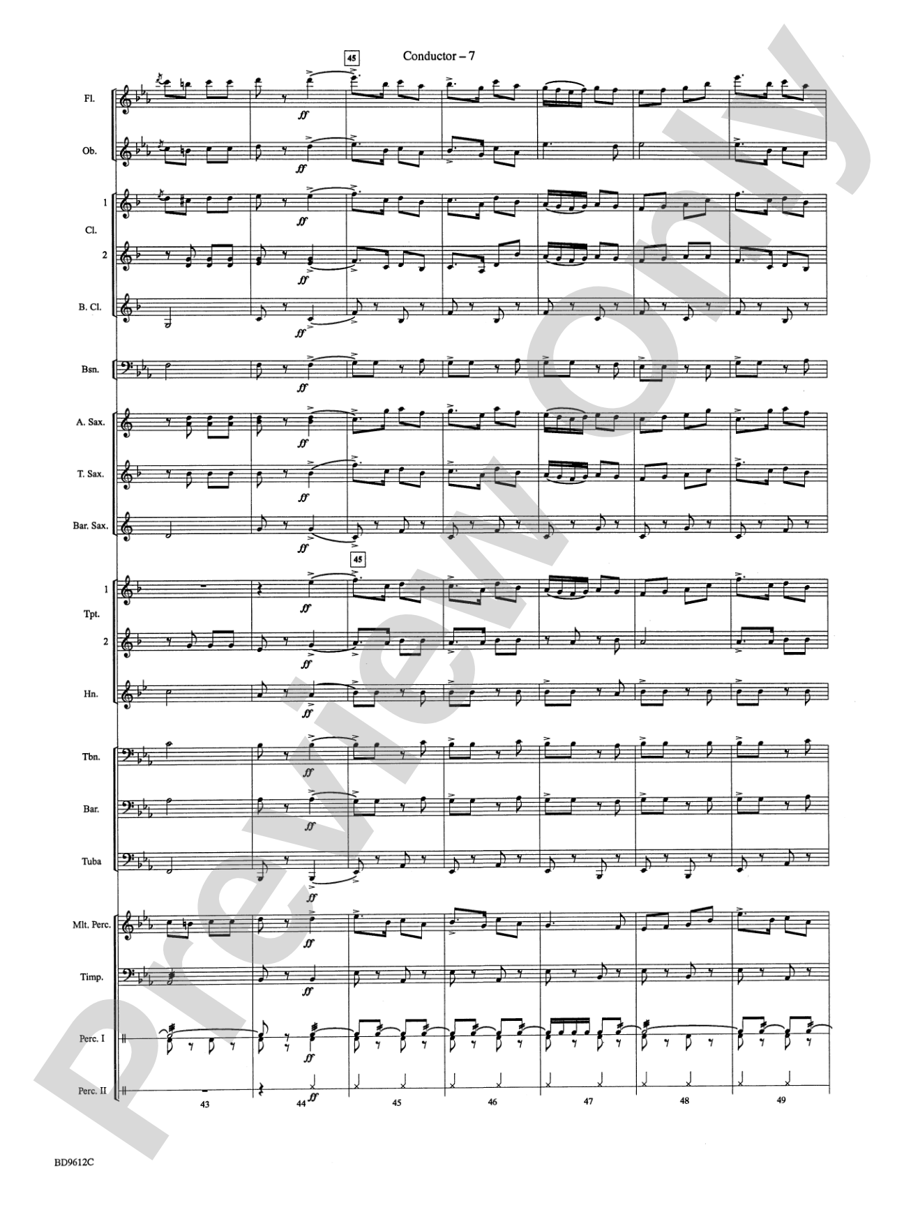 The Fairest of the Fair: Concert Band Conductor Score & Parts