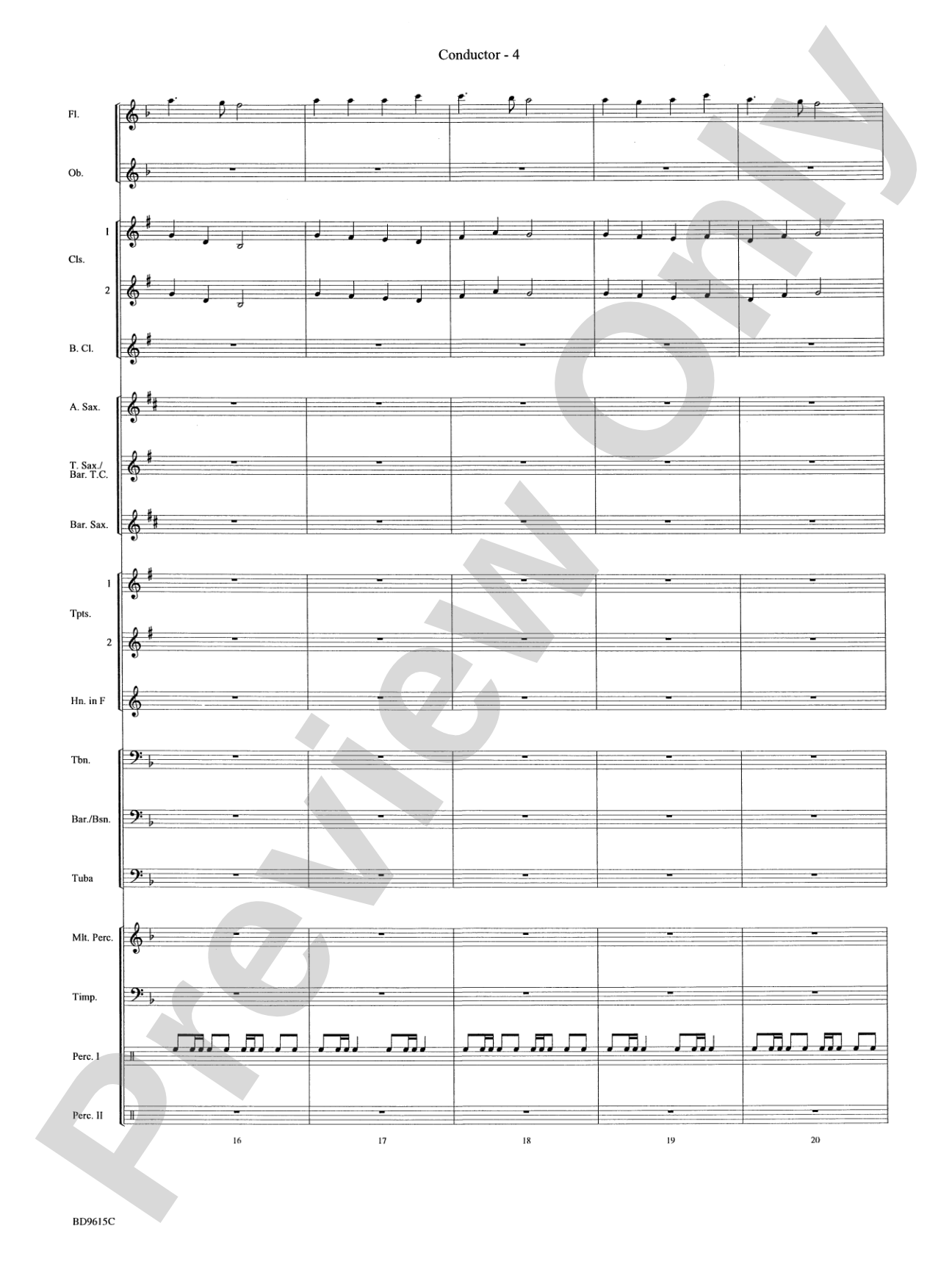 Angels We Have Heard on High: Concert Band Conductor Score & Parts