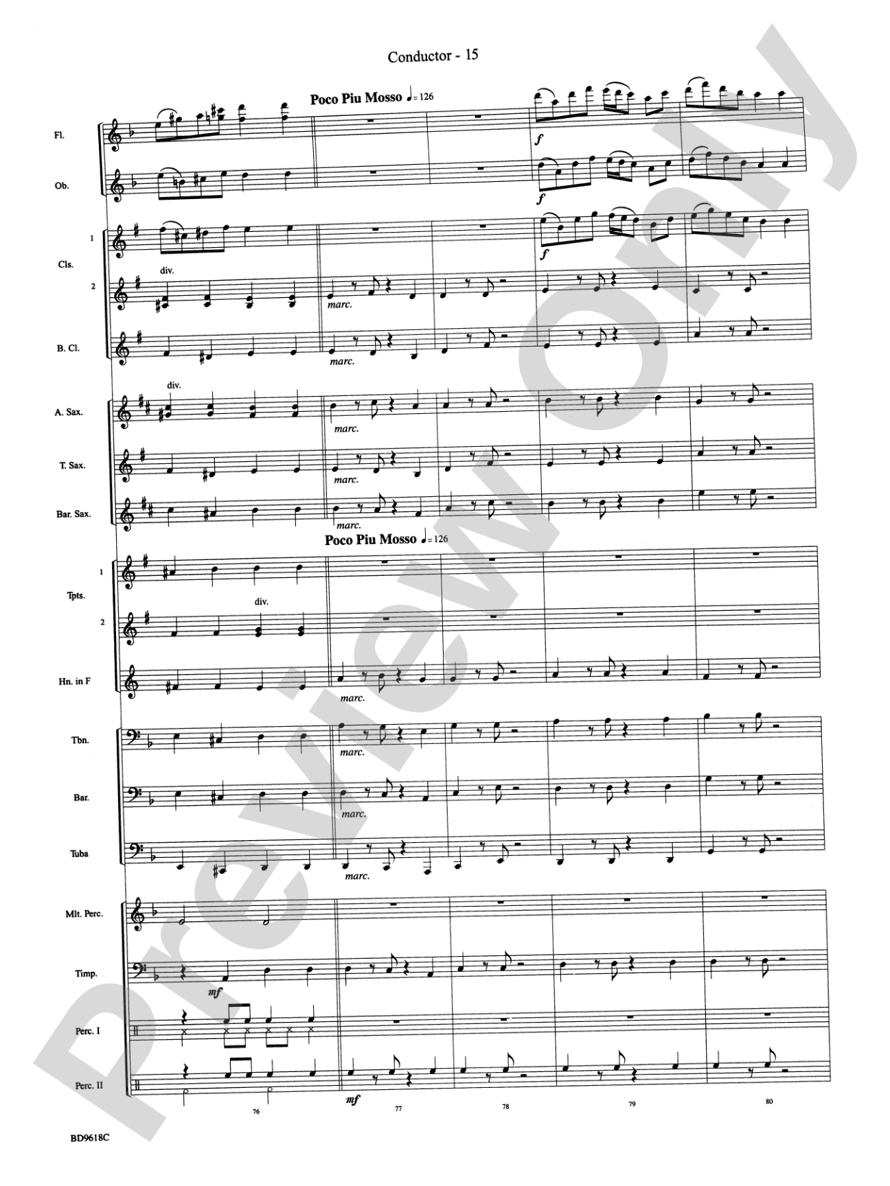 Hatikvah: Concert Band Conductor Score & Parts