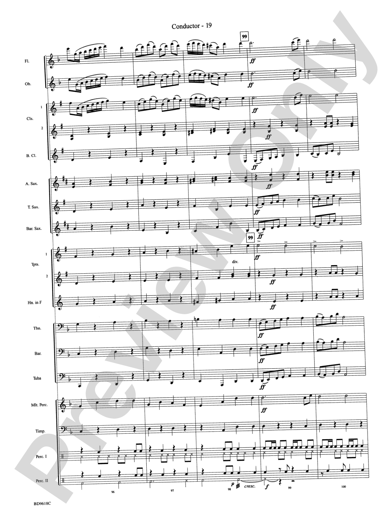 Hatikvah: Concert Band Conductor Score & Parts