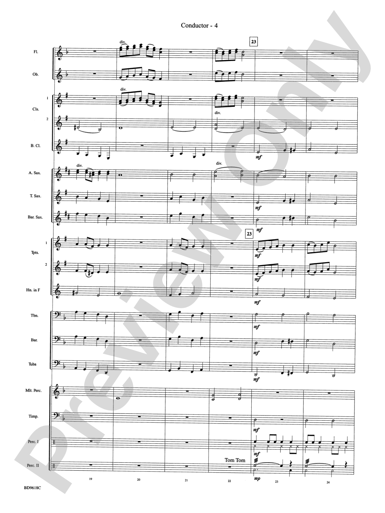 Hatikvah: Concert Band Conductor Score & Parts