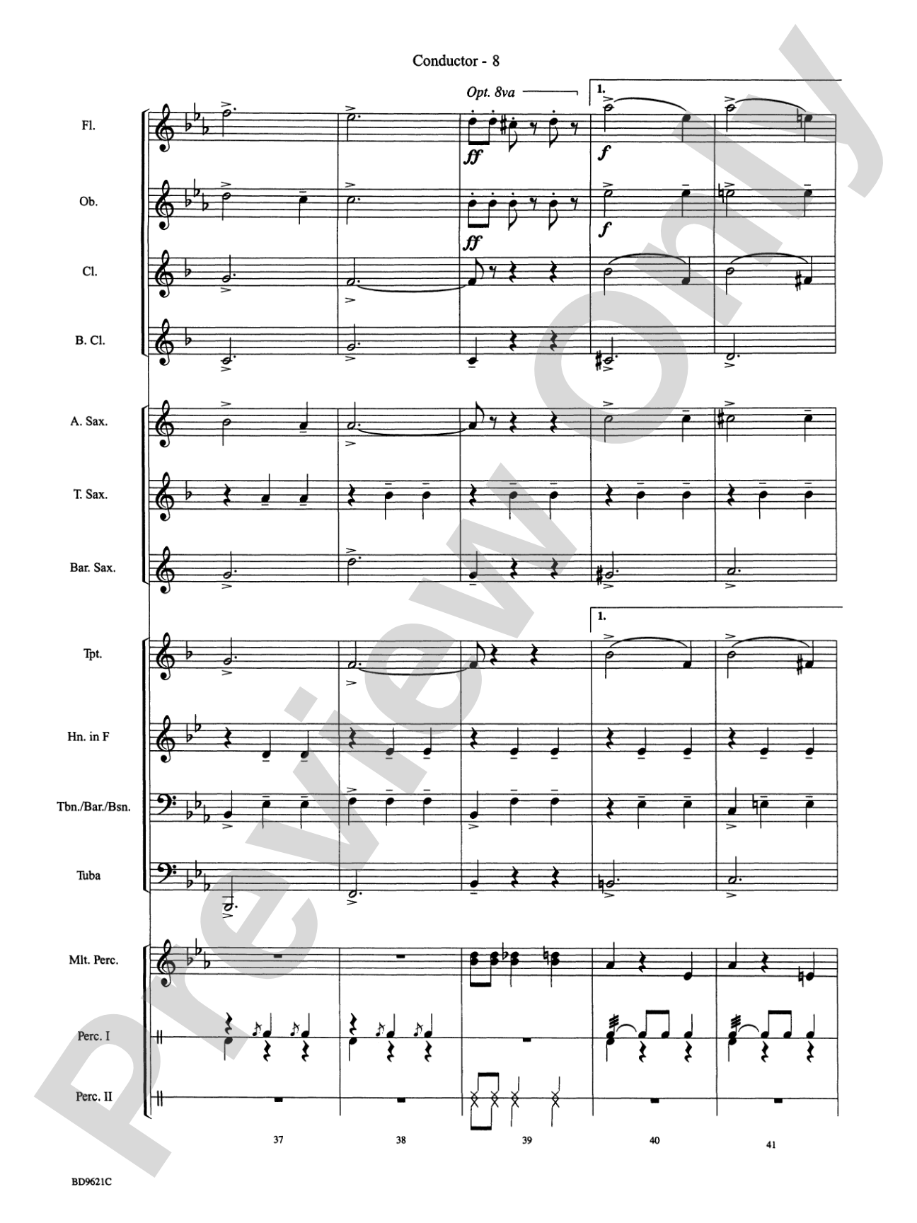 Waltz of the Flowers (from The Nutcracker Suite): Concert Band Conductor Score & Parts