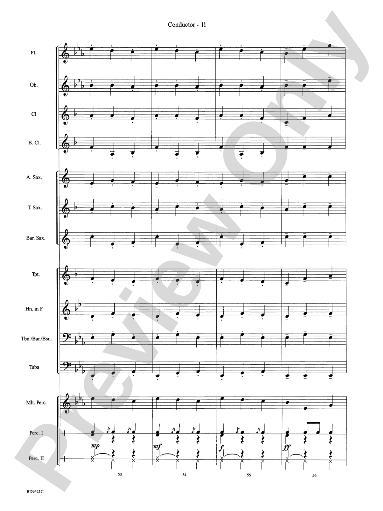 Waltz of the Flowers (from The Nutcracker Suite): Concert Band Conductor Score & Parts