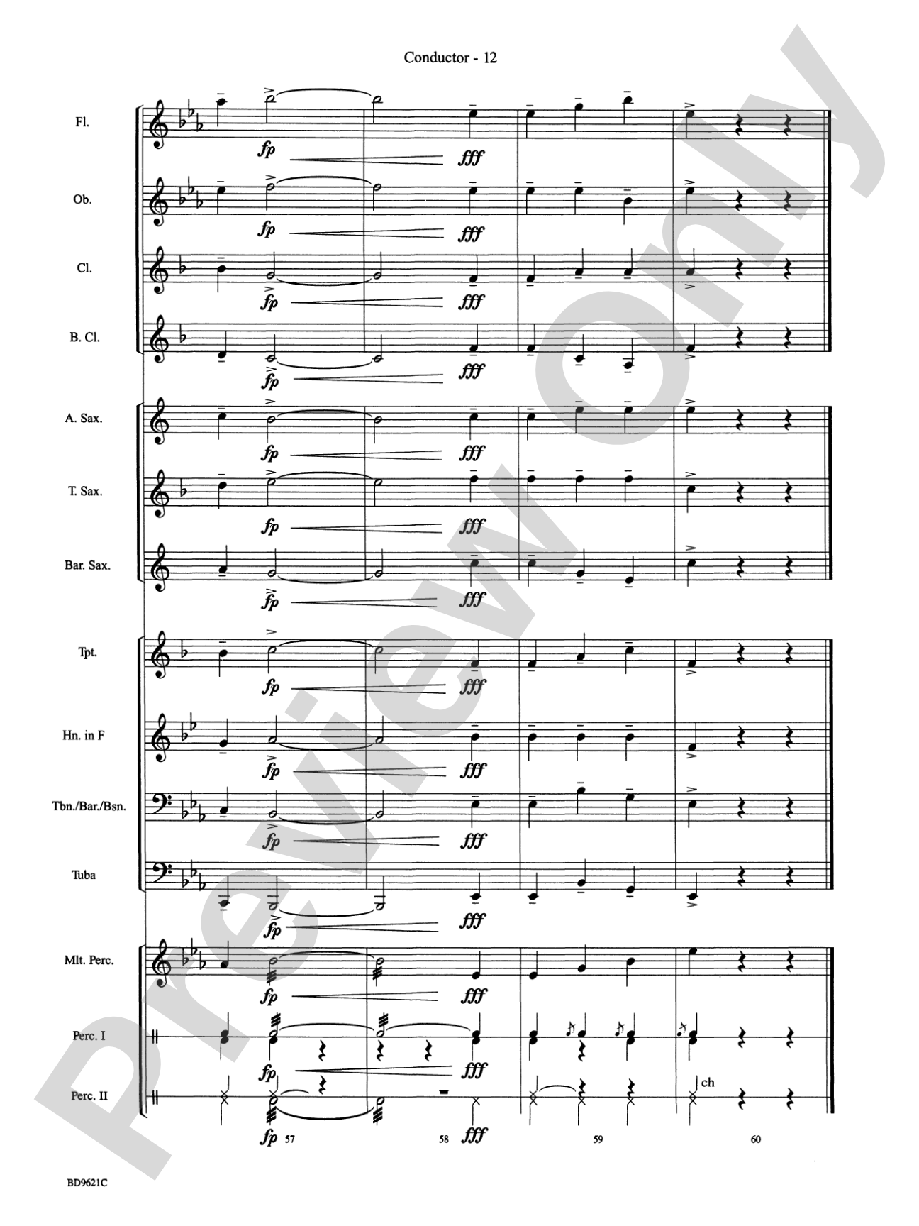 Waltz of the Flowers (from The Nutcracker Suite): Concert Band Conductor Score & Parts