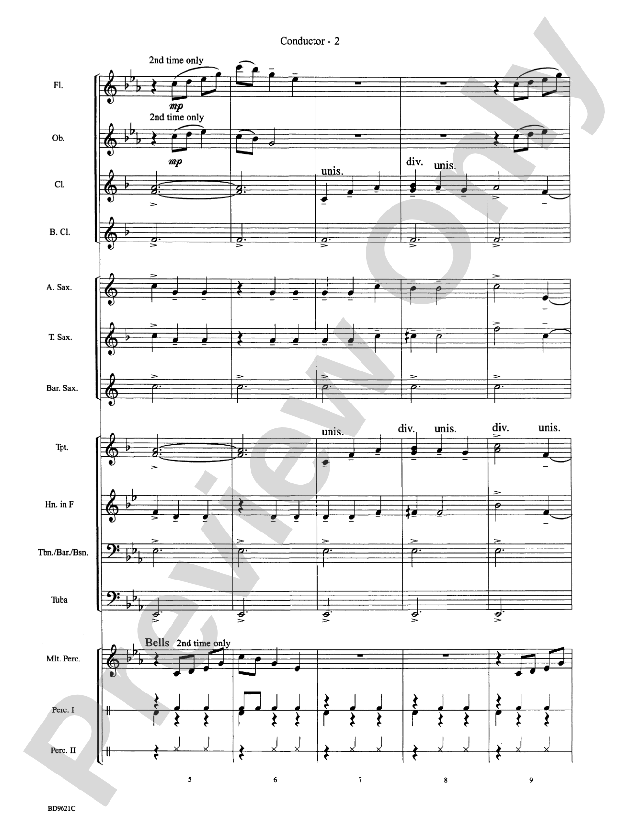Waltz of the Flowers (from The Nutcracker Suite): Concert Band Conductor Score & Parts