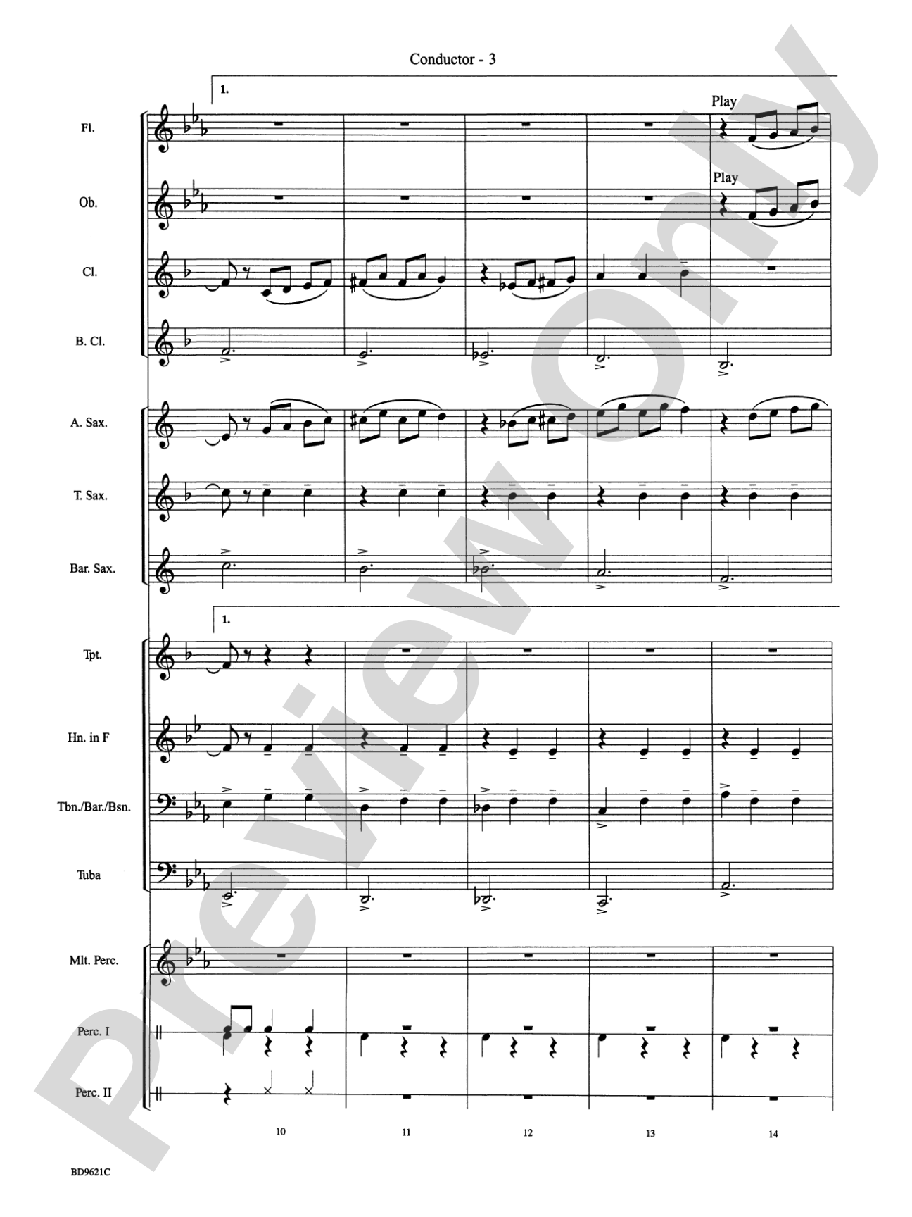 Waltz of the Flowers (from The Nutcracker Suite): Concert Band Conductor Score & Parts