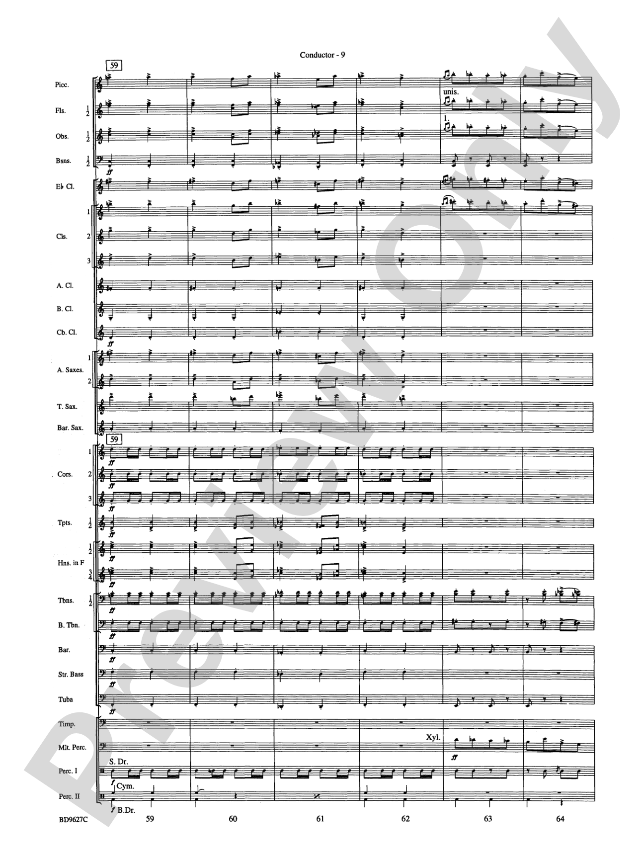 Variations on a Theme of Robert Schumann: Concert Band Conductor Score & Parts