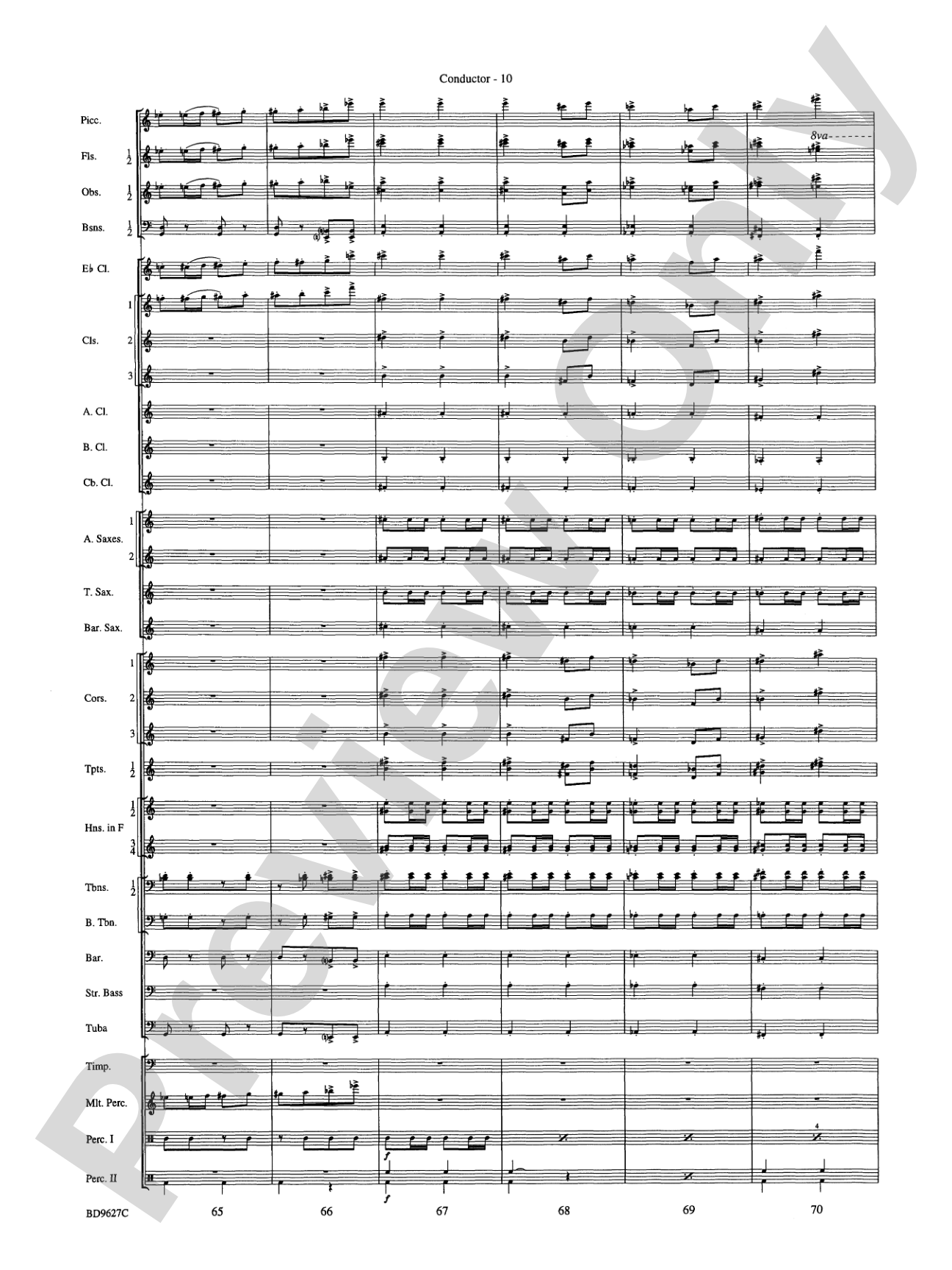 Variations on a Theme of Robert Schumann: Concert Band Conductor Score & Parts