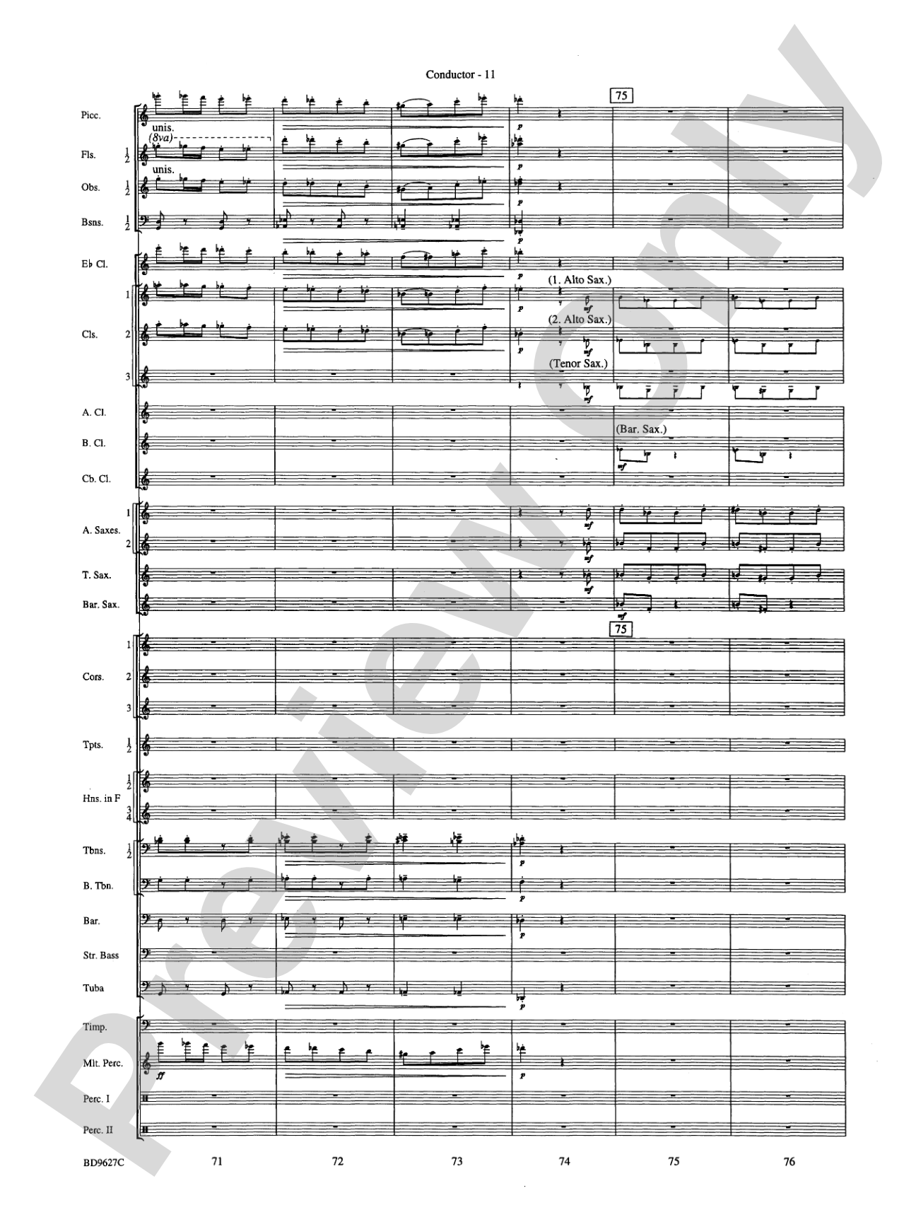 Variations on a Theme of Robert Schumann: Concert Band Conductor Score & Parts