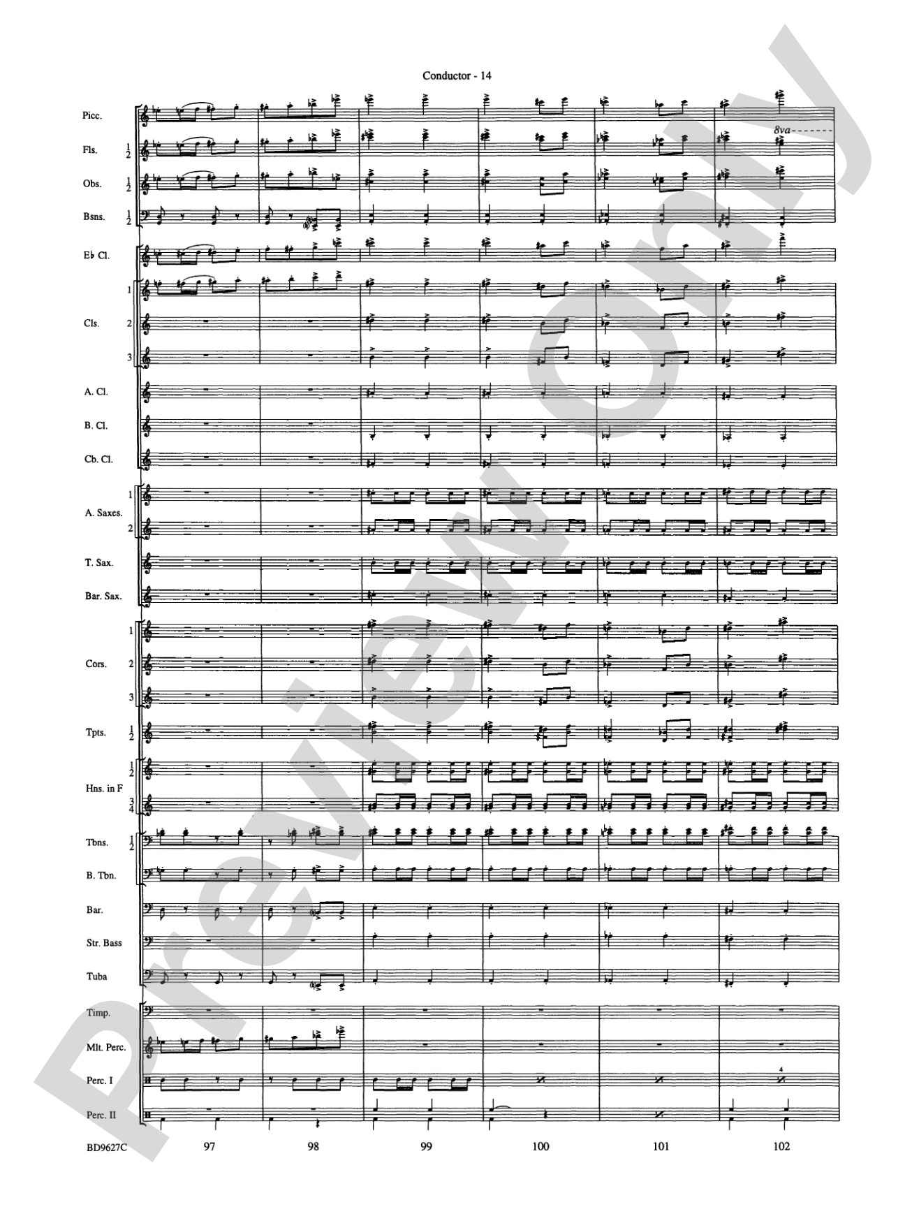 Variations on a Theme of Robert Schumann: Concert Band Conductor Score & Parts