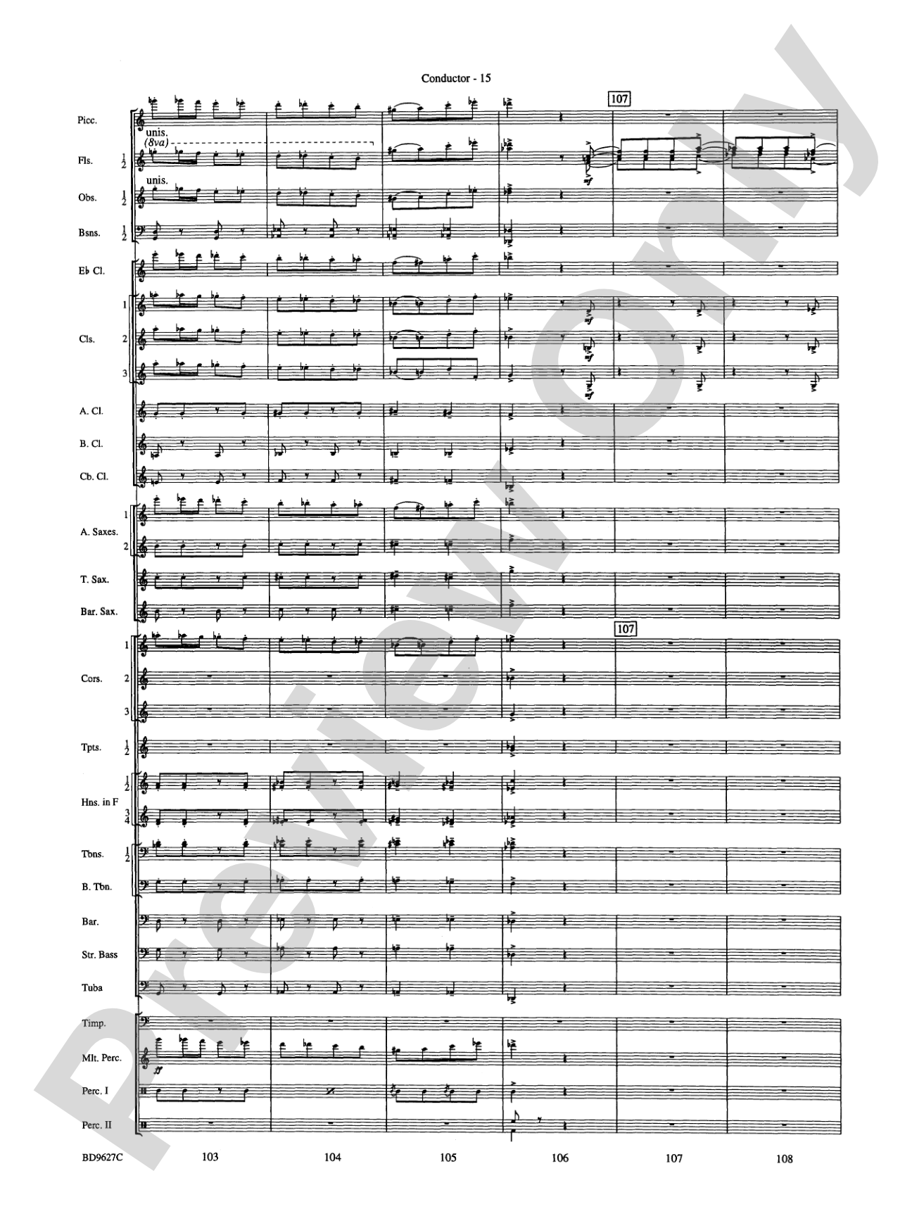 Variations on a Theme of Robert Schumann: Concert Band Conductor Score & Parts