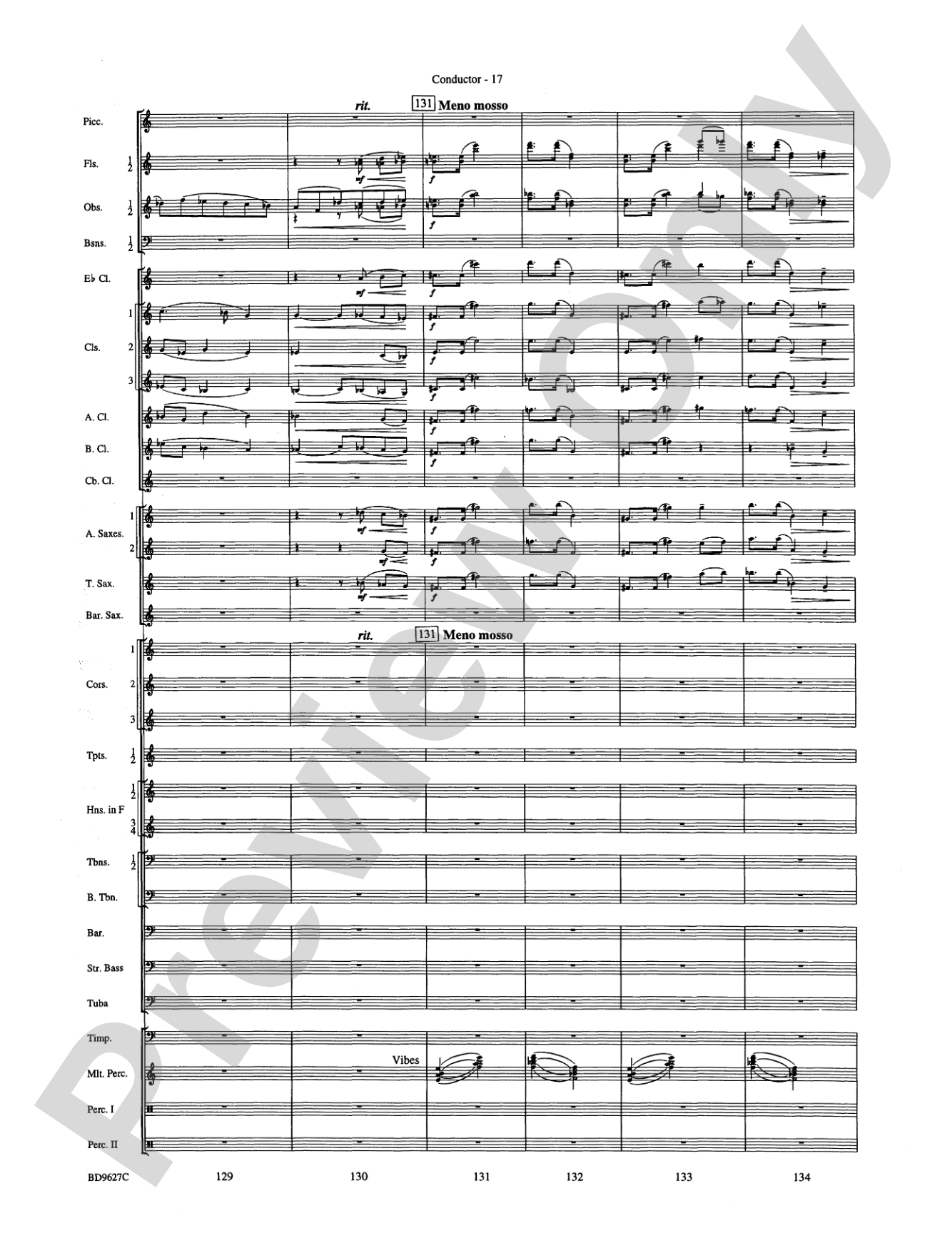 Variations on a Theme of Robert Schumann: Concert Band Conductor Score & Parts
