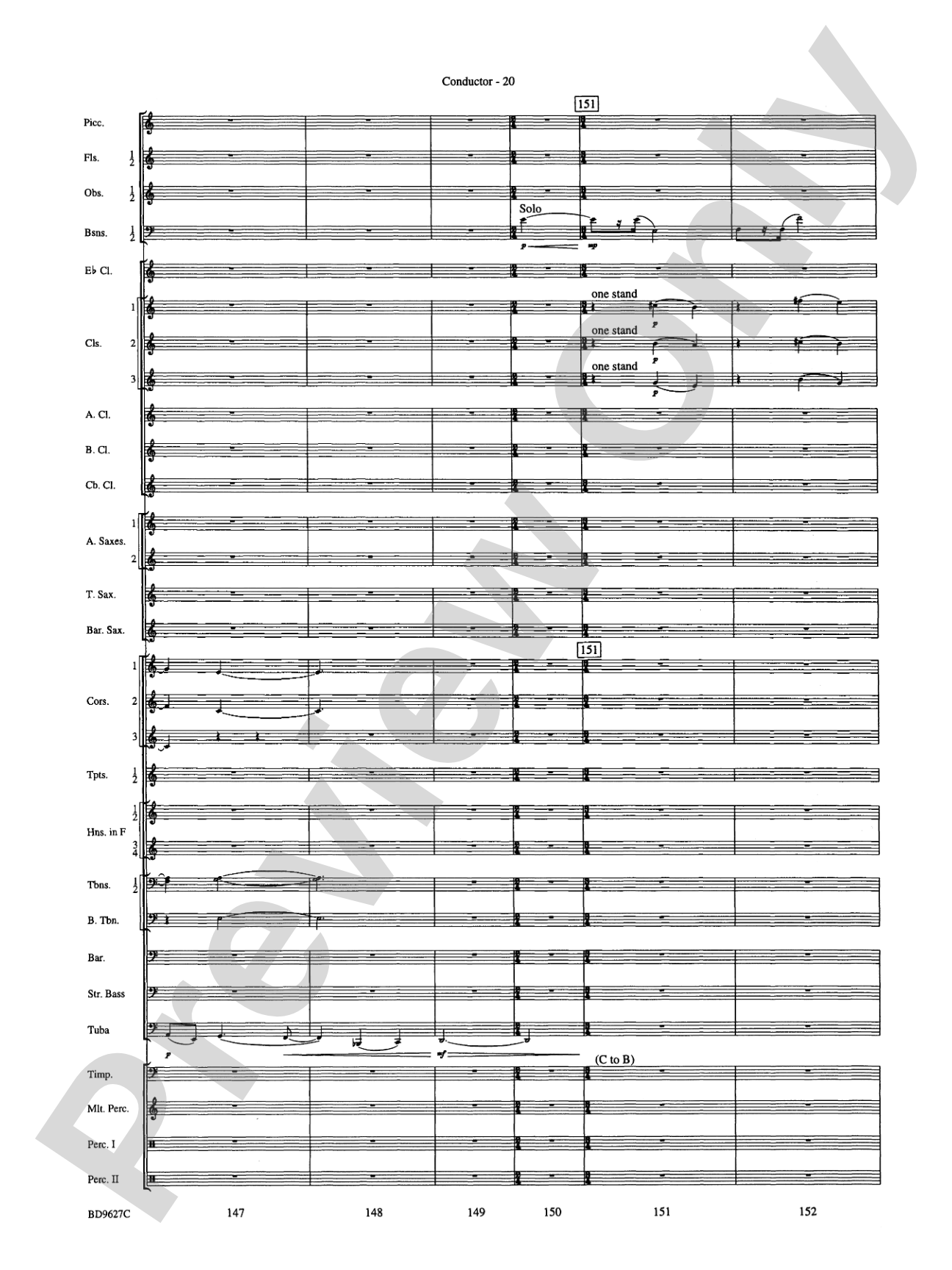 Variations on a Theme of Robert Schumann: Concert Band Conductor Score & Parts